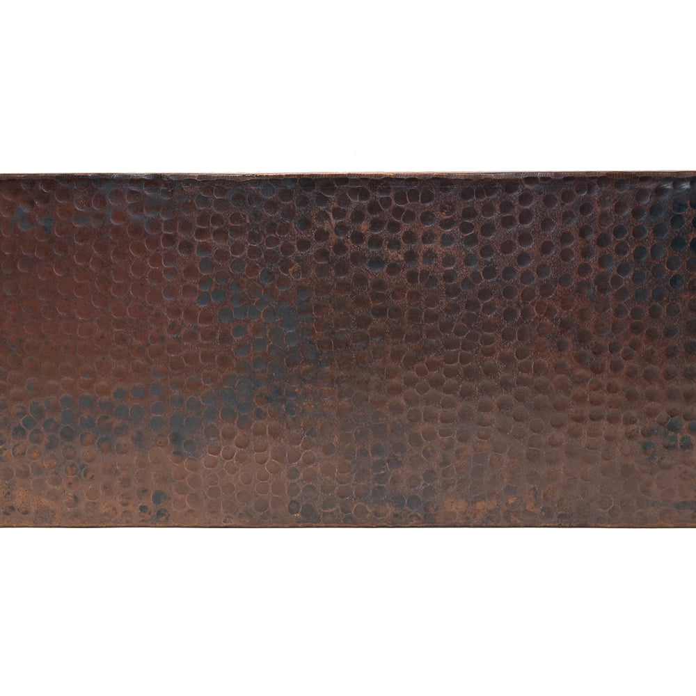 Alternate Image for Premier Copper Products 33" Copper Farmhouse Sink, 50/50 Double Bowl, Oil Rubbed Bronze, KA50DB33229