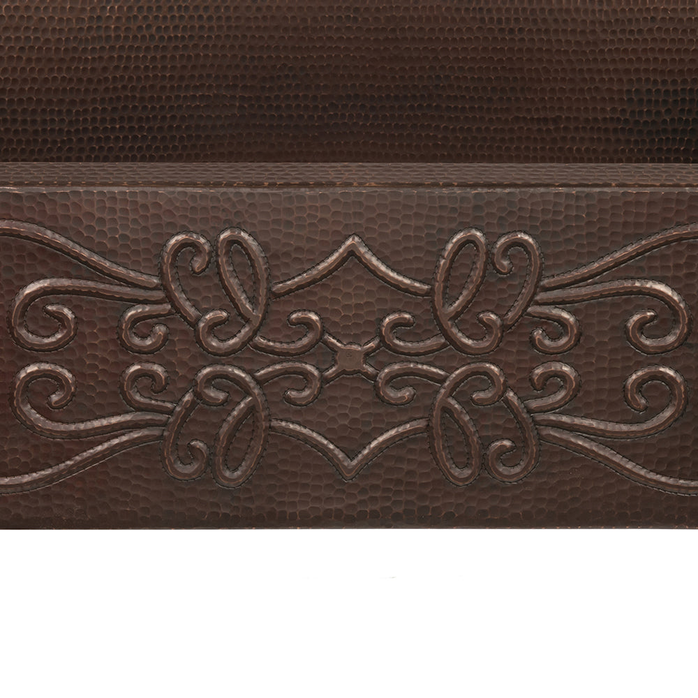 Alternate Image for Premier Copper Products 30" Copper Farmhouse Sink, Oil Rubbed Bronze, KASDB30229S