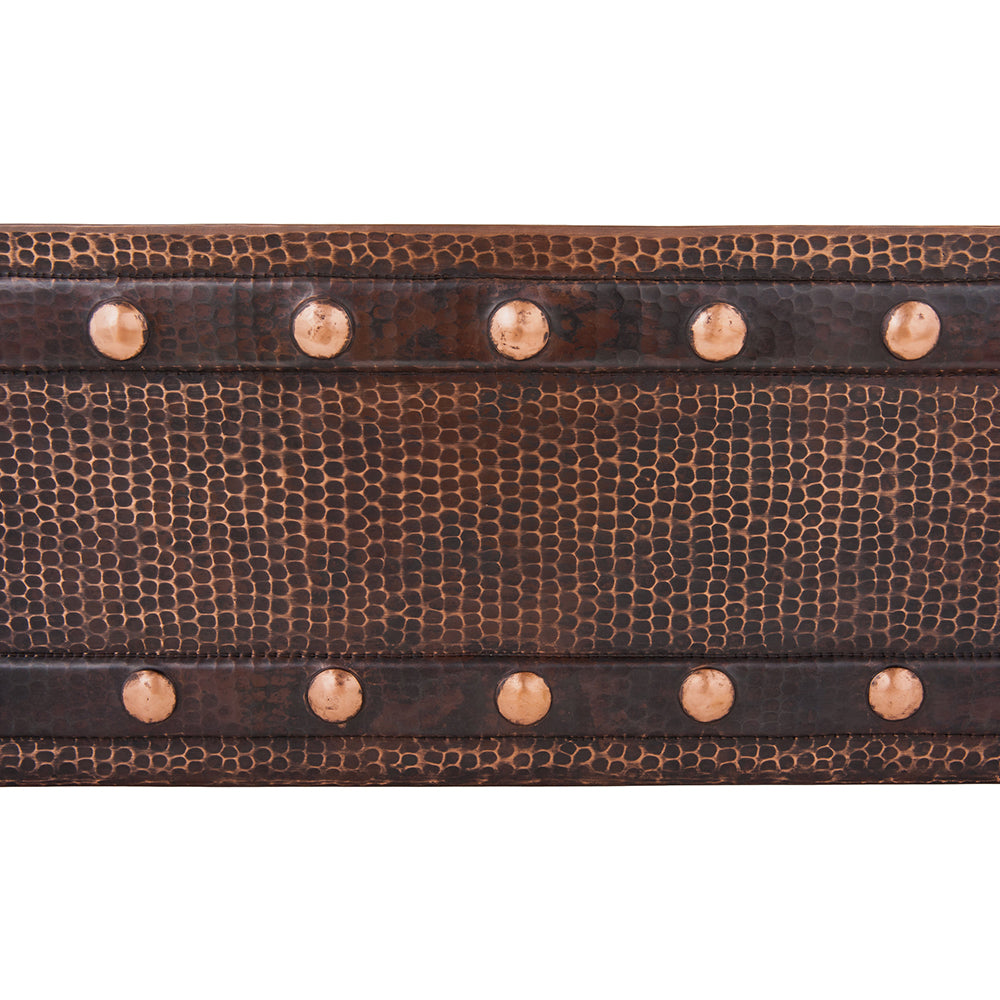 Alternate Image for Premier Copper Products 33" Copper Farmhouse Sink, Oil Rubbed Bronze, KASDB33229BS