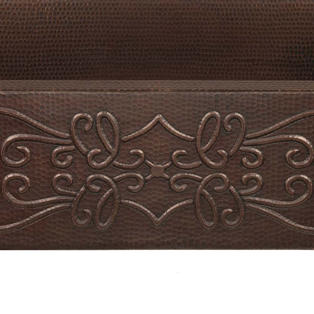 Alternate Image for Premier Copper Products 33" Copper Farmhouse Sink, Oil Rubbed Bronze, KASDB33229S