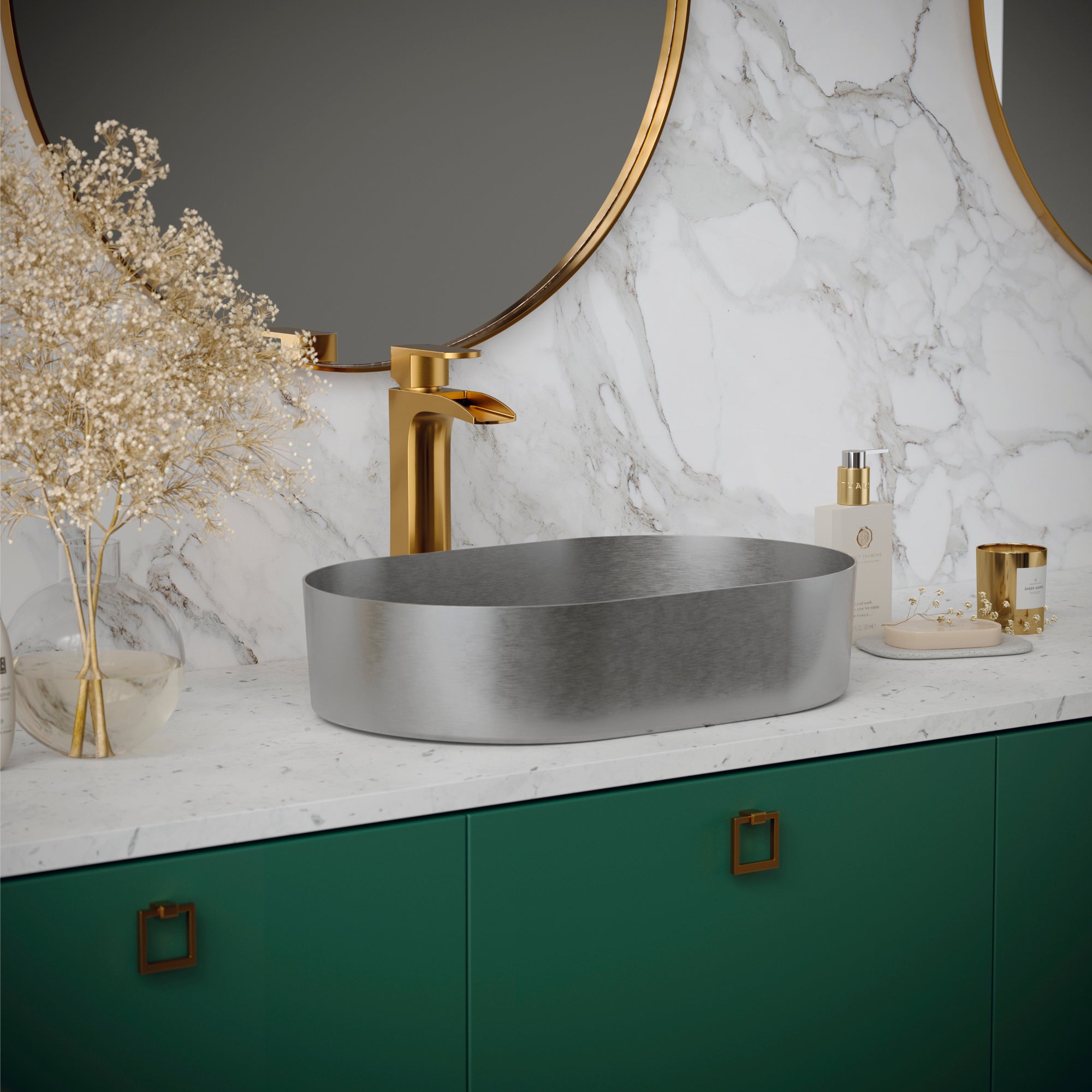 Alternate Image for Karran Kassel 1.2 GPM Single Lever Handle Lead-free Brass ADA Bathroom Faucet, Vessel, Gold, KBF442G