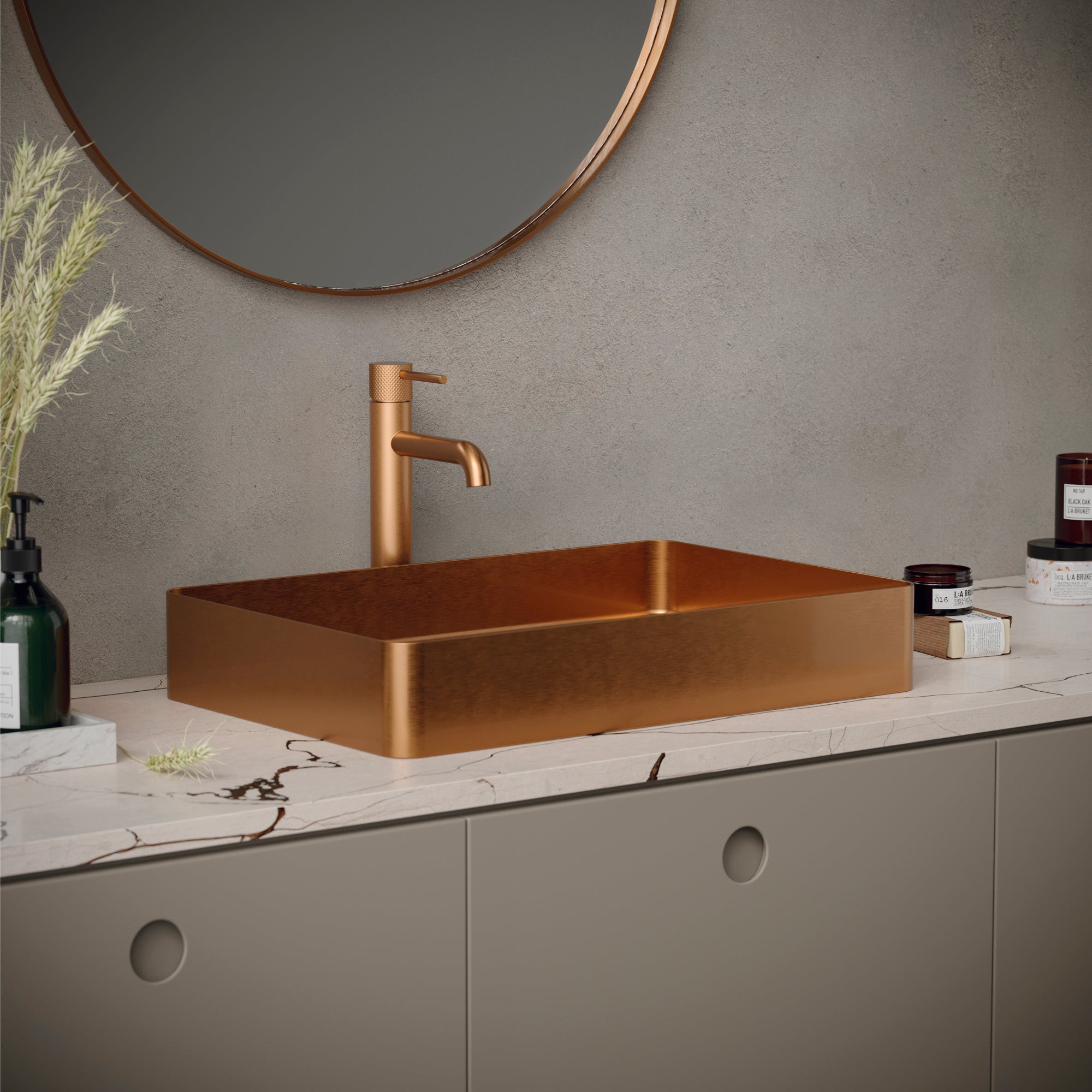 Alternate Image for Karran Tryst 1.2 GPM Single Lever Handle Lead-free Brass ADA Bathroom Faucet, Vessel, Brushed Copper, KBF462BC