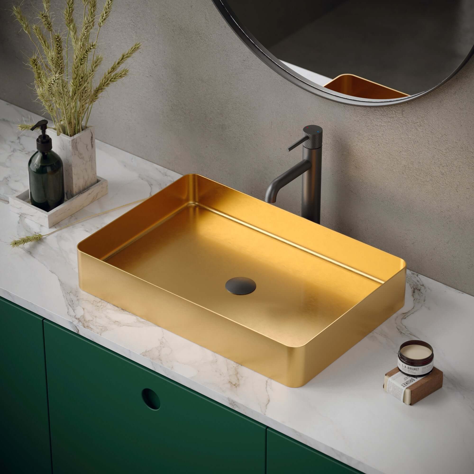 Alternate Image for Karran Tryst 1.2 GPM Single Lever Handle Lead-free Brass ADA Bathroom Faucet, Vessel, Gunmetal Grey, KBF462GG