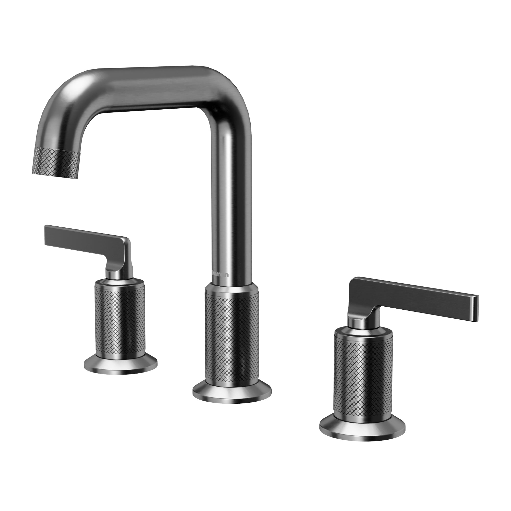Alternate Image for Karran Gillingham 1.2 GPM Double Lever Handle Lead-free Brass ADA Bathroom Faucet, Widespread, Gunmetal Grey, KBF534GG