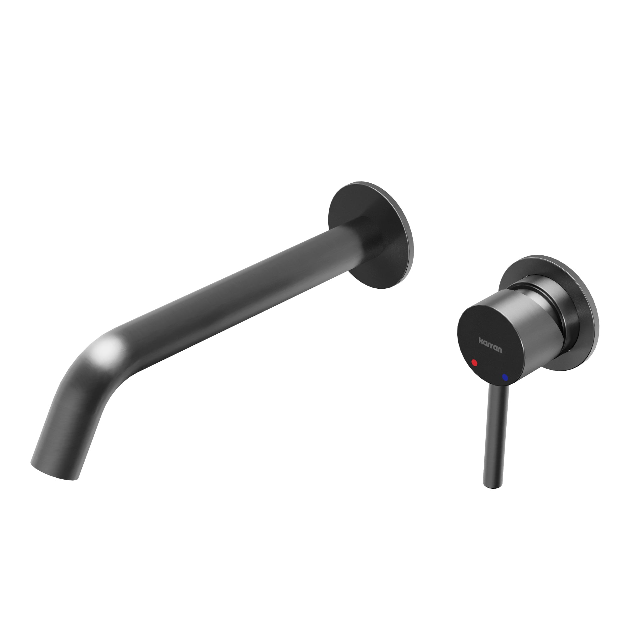 Alternate Image for Karran Grantham 1.5 GPM Single Lever Handle Lead-free Brass ADA Bathroom Faucet, Wall Mounted, Gunmetal Grey, KBF610GG