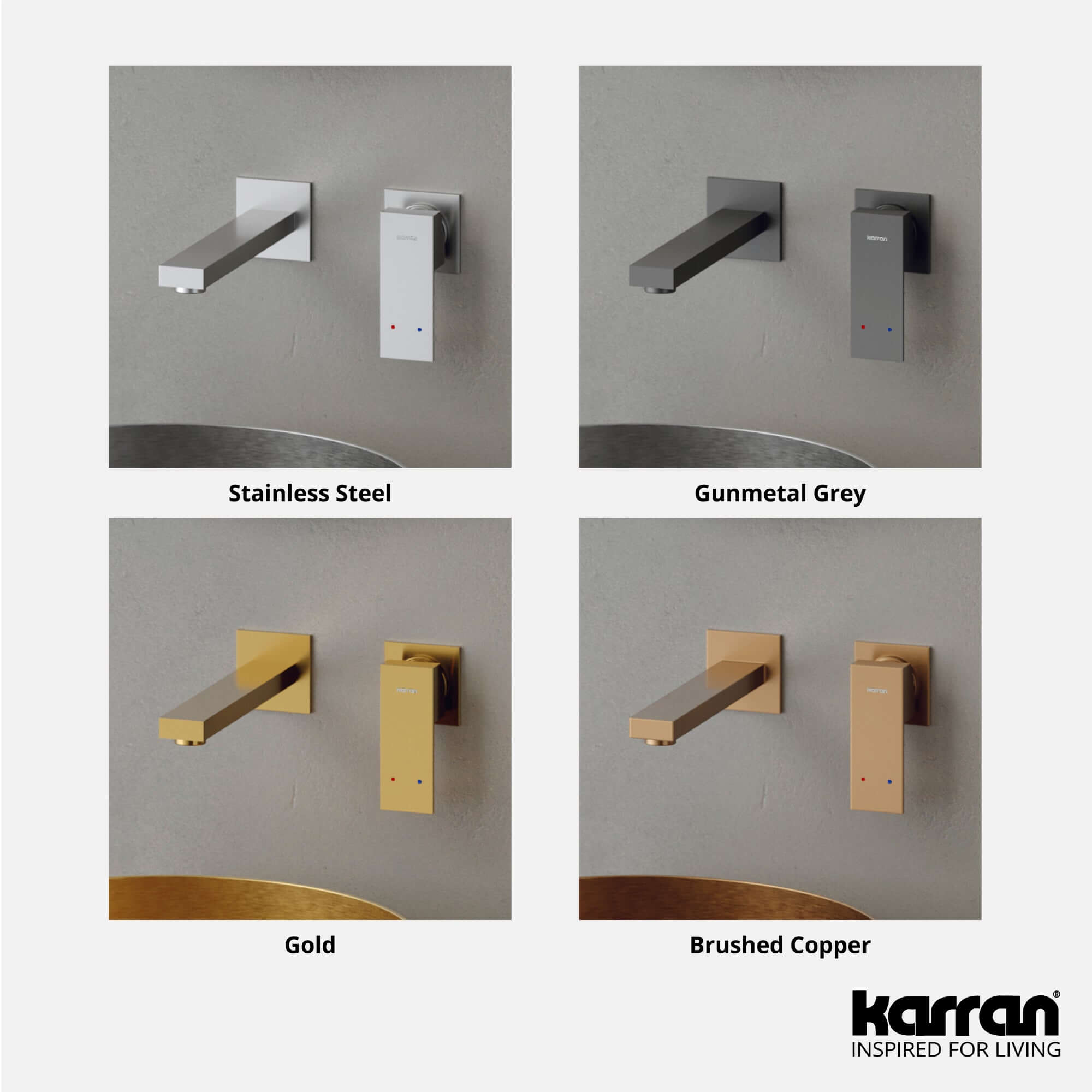 Alternate Image for Karran Alberton 1.5 GPM Single Lever Handle Lead-free Brass ADA Bathroom Faucet, Wall Mounted, Gold, KBF620G