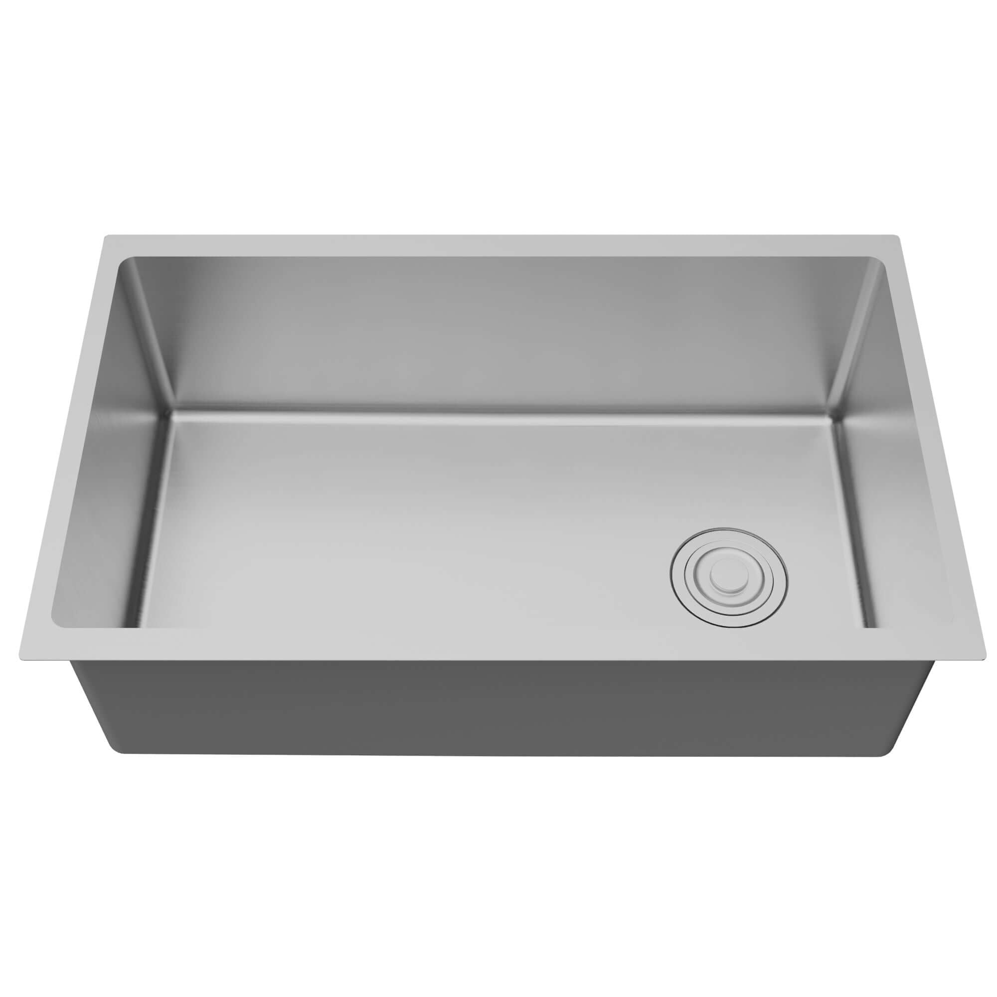 Alternate Image for Karran Fusion 30" Undermount Stainless Steel ADA Kitchen Sink with Accessories, 16 Gauge, UUMSB3031-PK1