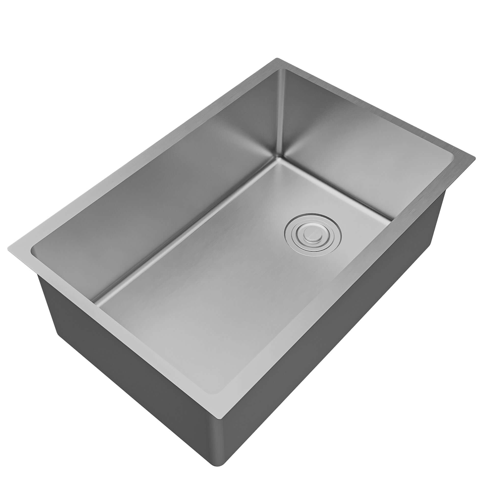 Alternate Image for Karran Fusion 27" Undermount Stainless Steel ADA Kitchen Sink with Accessories, 16 Gauge, UUMSB2731-PK1