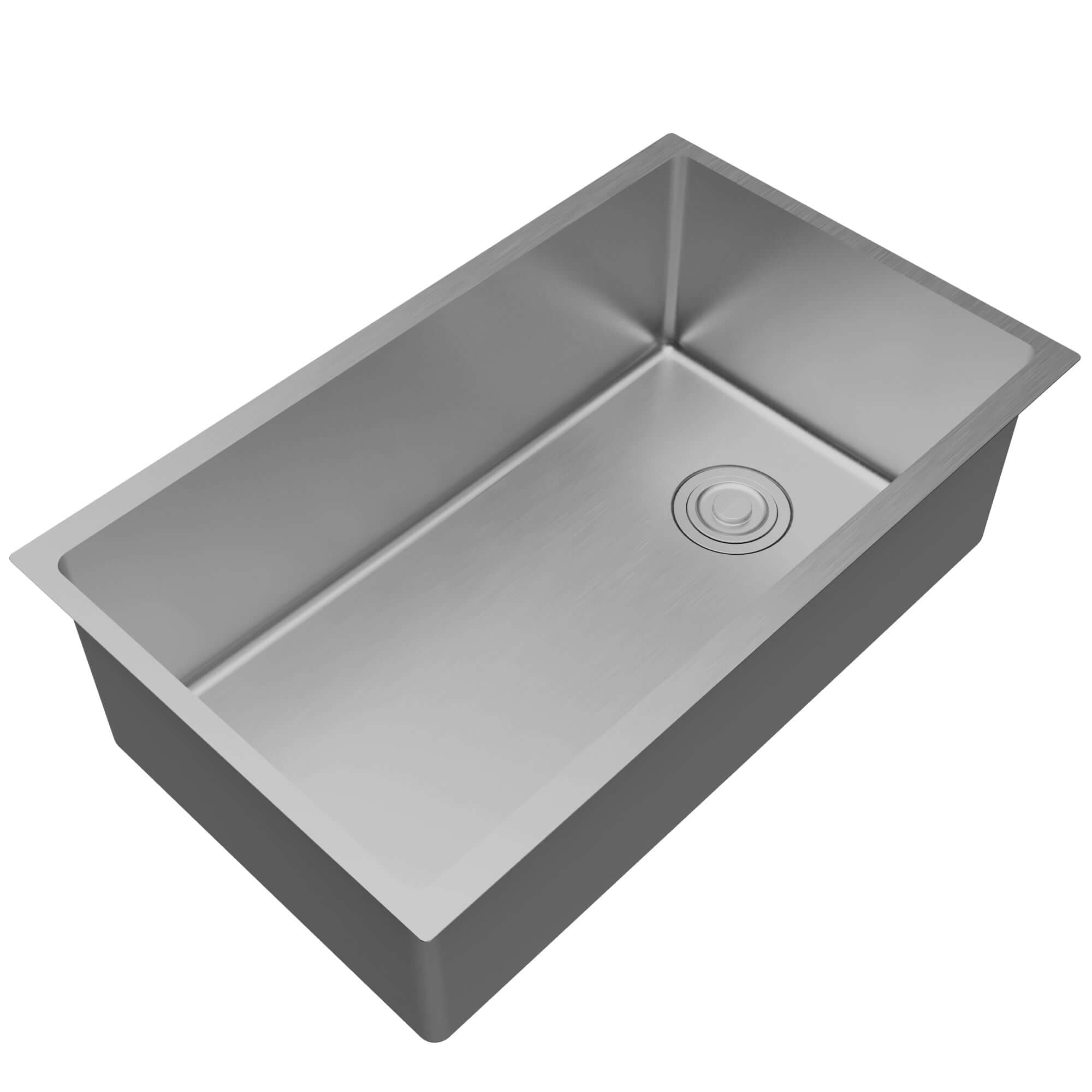 Alternate Image for Karran Fusion 30" Undermount Stainless Steel ADA Kitchen Sink with Accessories, 16 Gauge, UUMSB3031-PK1