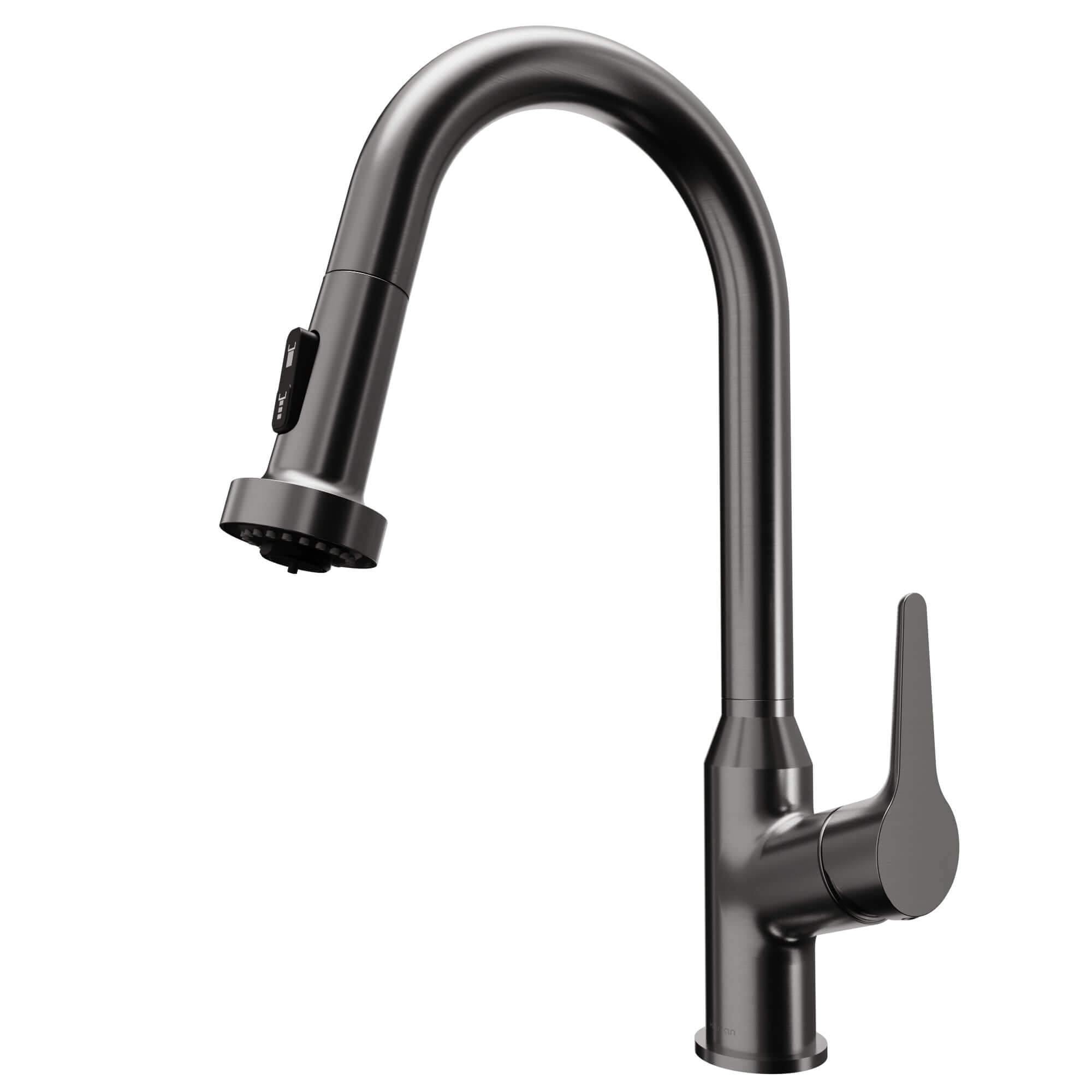 Alternate Image for Karran Scottsdale 1.8 GPM Single Lever Handle Lead-free Brass ADA Kitchen Faucet, Pull-Down, Spot-Free Gunmetal Grey, KKF250SFGG