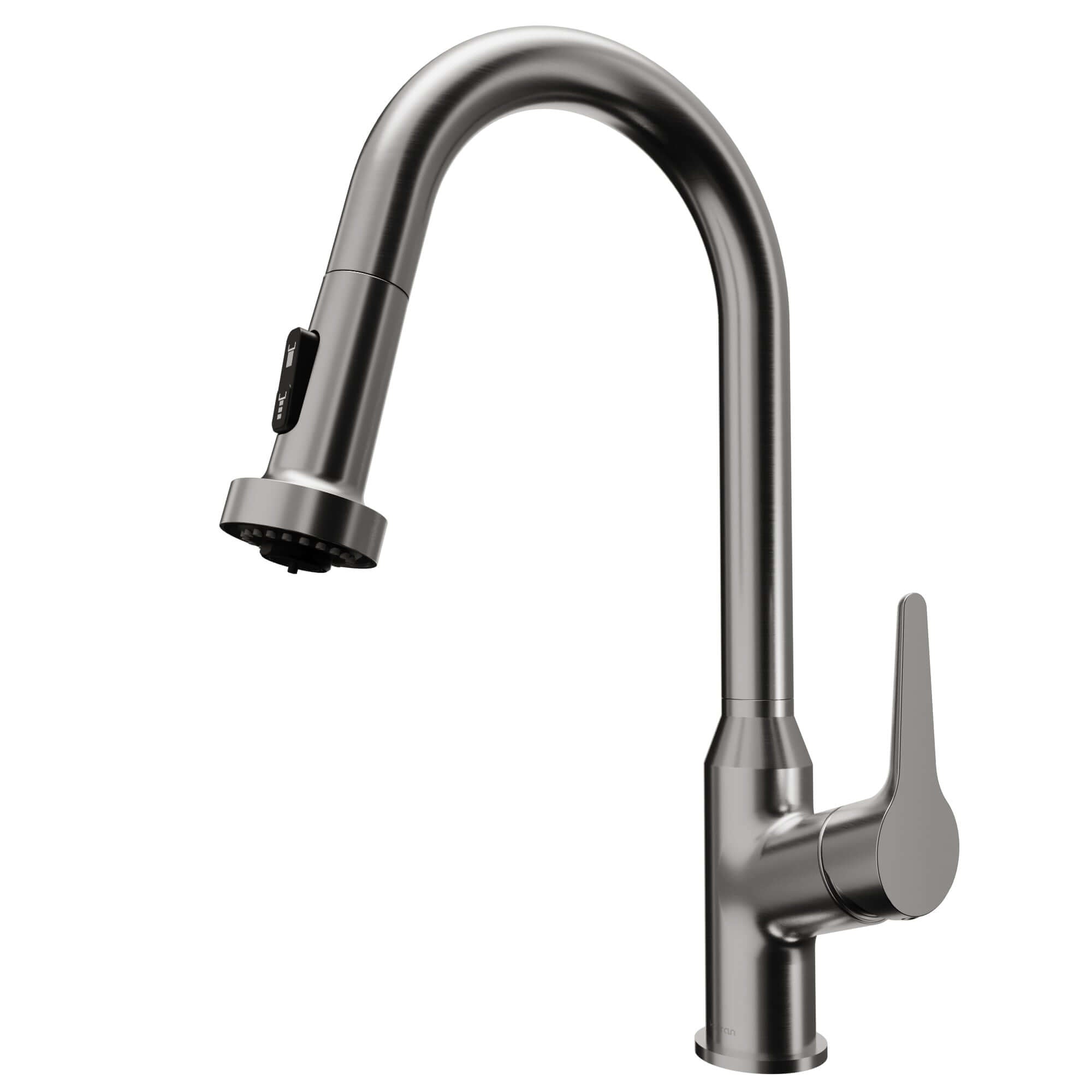 Main Image of Karran Dockton Single Lever Handle Lead-free Brass ADA Kitchen Faucet, Pull Down, Stainless Steel, KKF250SS