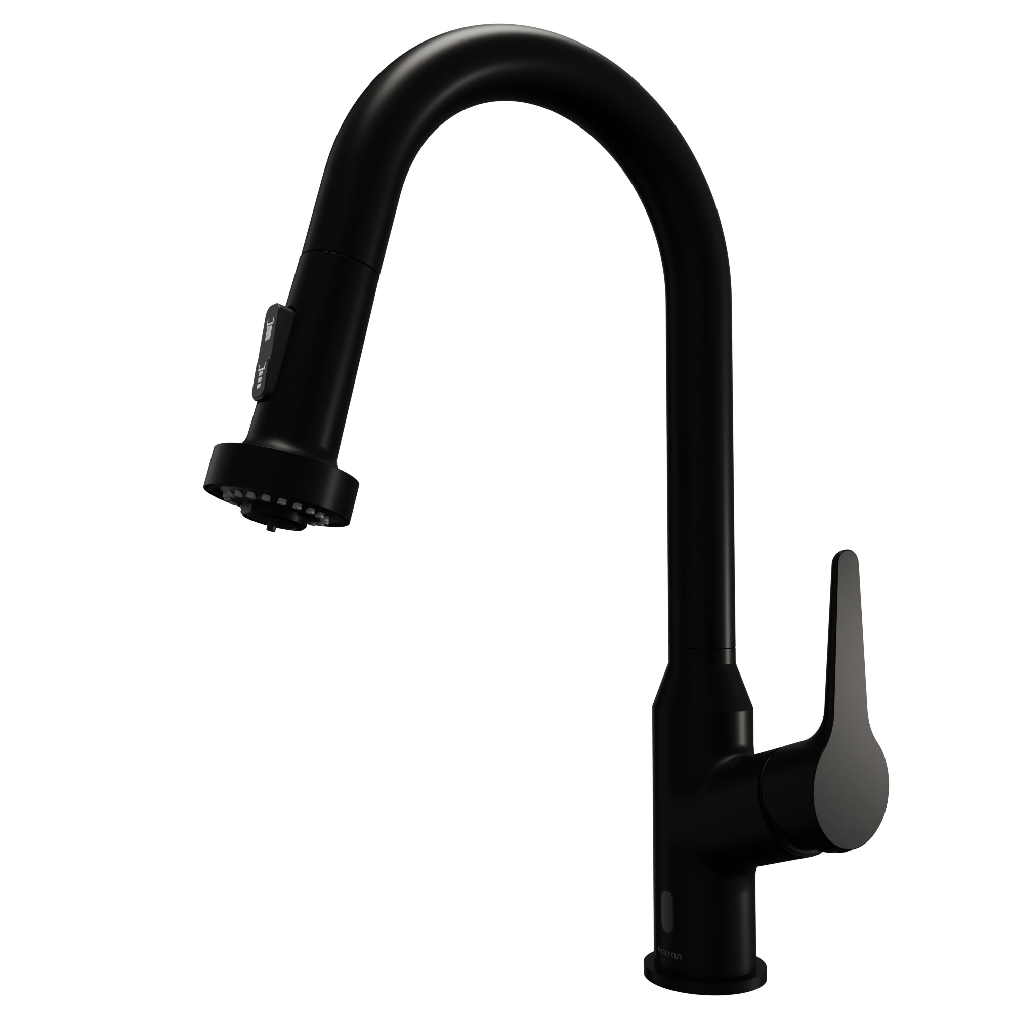 Karran Scottsdale Touchless Pull-Down Kitchen Faucet, Matte Black, Brass, KKF255MB