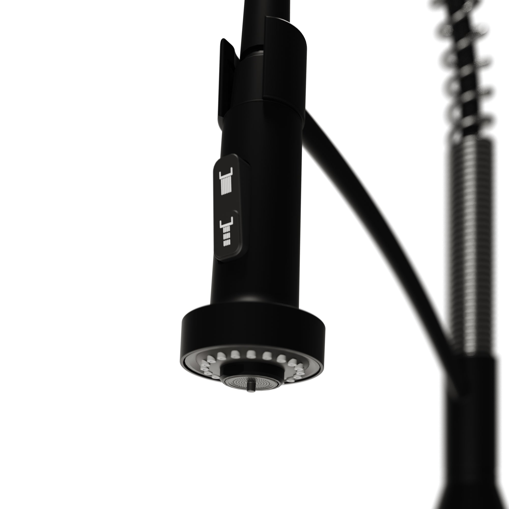 Alternate Image for Karran Scottsdale 1.8 GPM Single Lever Handle Lead-free Brass ADA Kitchen Faucet, Pull-Down, Matte Black & Spot-Free Gunmetal Grey, KKF210MBSFGG