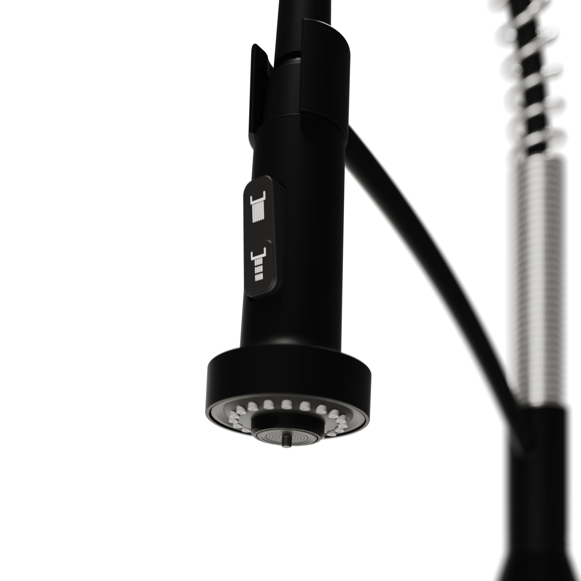 Alternate Image for Karran Scottsdale 1.8 GPM Single Lever Handle Lead-free Brass ADA Kitchen Faucet, Pull-Down, Matte Black & Spot-Free Stainless Steel, KKF210MBSFSS