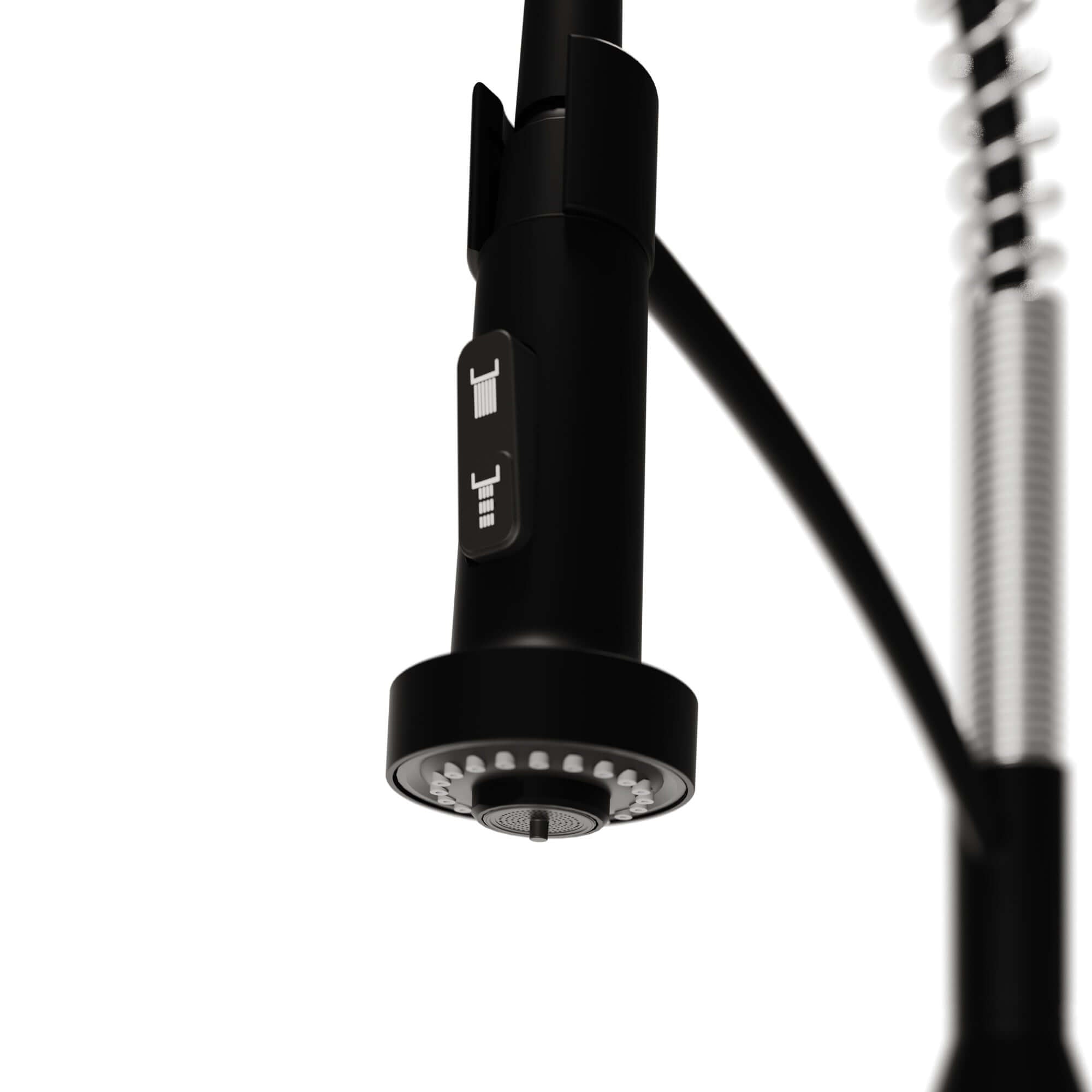 Alternate Image for Karran Scottsdale 1.8 GPM Single Lever Handle Lead-free Brass ADA Kitchen Faucet, Pull-Down, Matte Black & Spot-Free Stainless Steel, KKF210MBSFSS