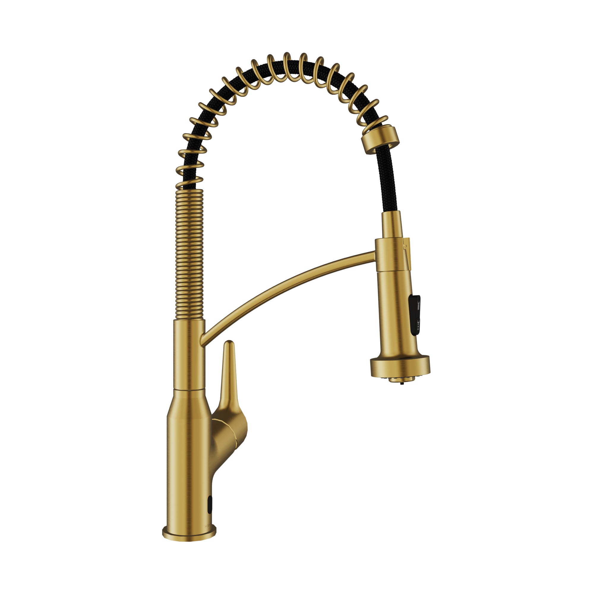 Alternative View of Karran Alston 1.8 GPM Single Lever Handle Lead-free Brass ADA Touchless Kitchen Faucet, Pull-Down, Gold, KKF215G