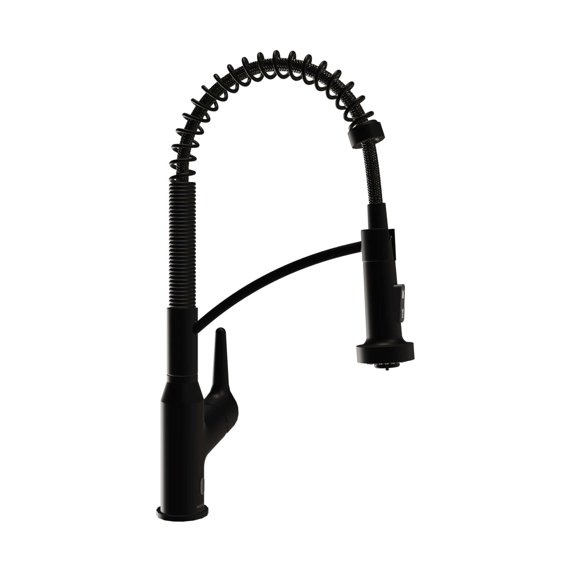 Alternative View of Karran Alston 1.8 GPM Single Lever Handle Lead-free Brass ADA Touchless Kitchen Faucet, Pull-Down, Matte Black, KKF215MB