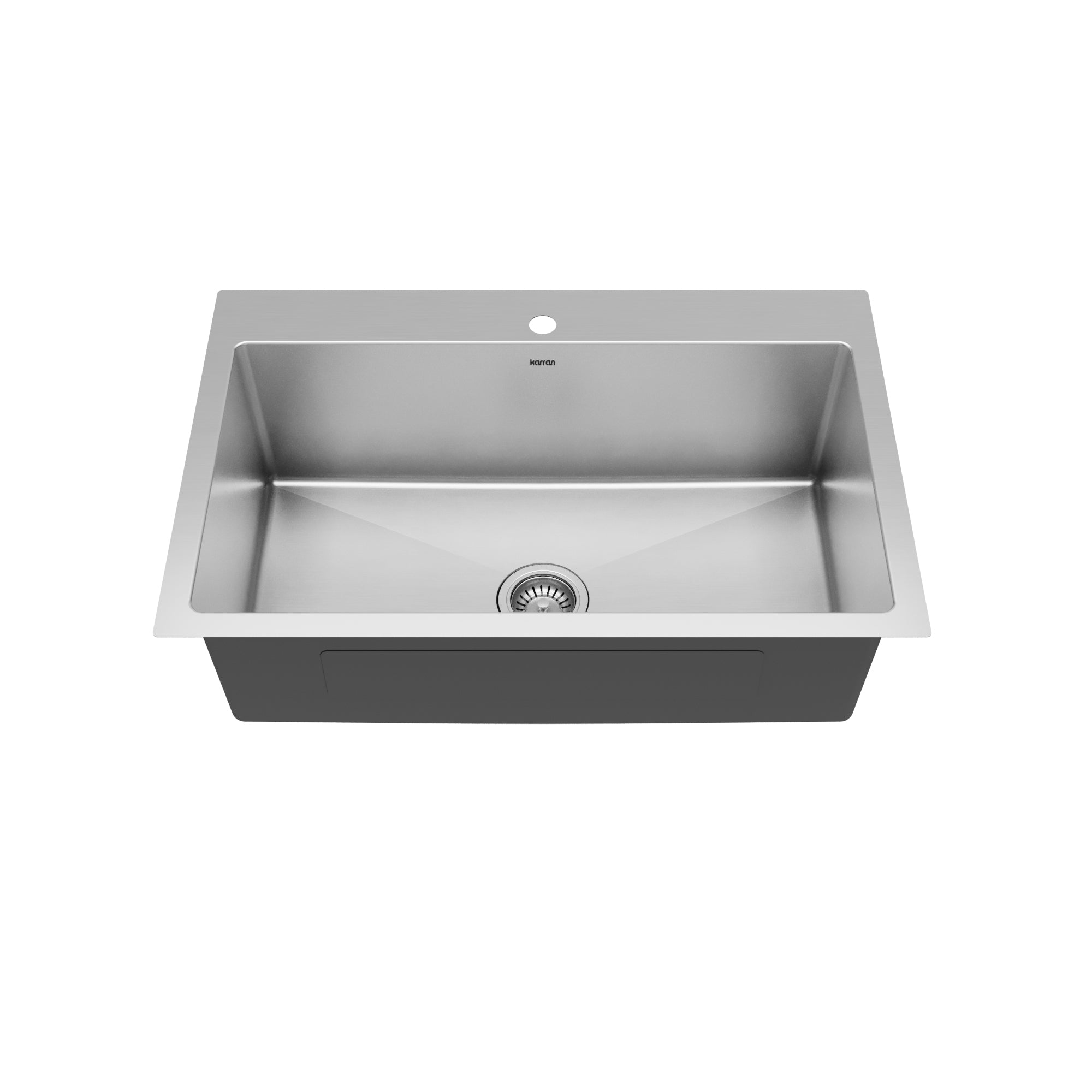 Alternative View of Karran 33" Drop In/Topmount Stainless Steel Kitchen Sink, 16 Gauge, EL-33-PK1
