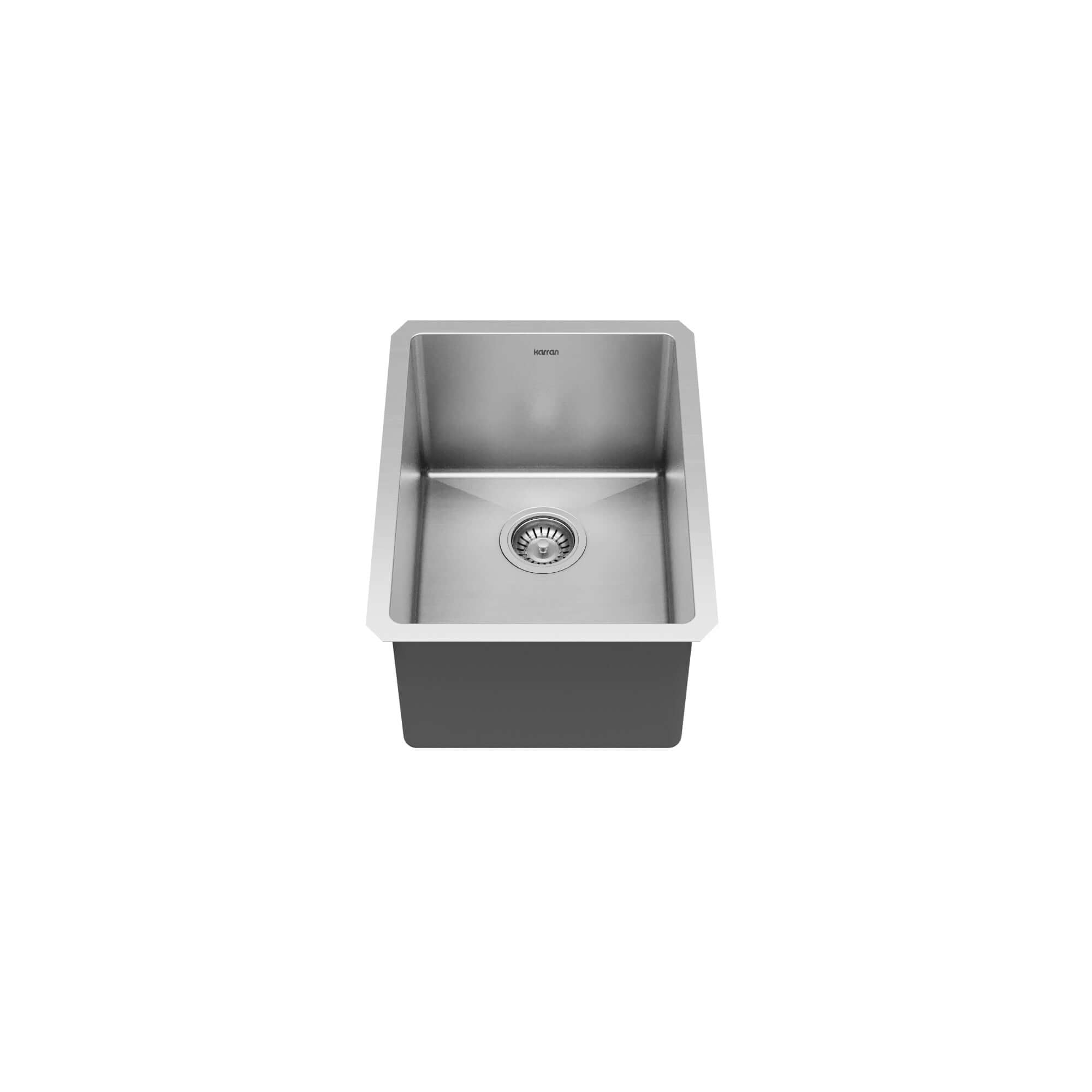 Alternative View of Karran Elite 15" Rectangular Stainless Steel Bar/Prep Sink with Accessories, 16 Gauge, EL-71-PK1