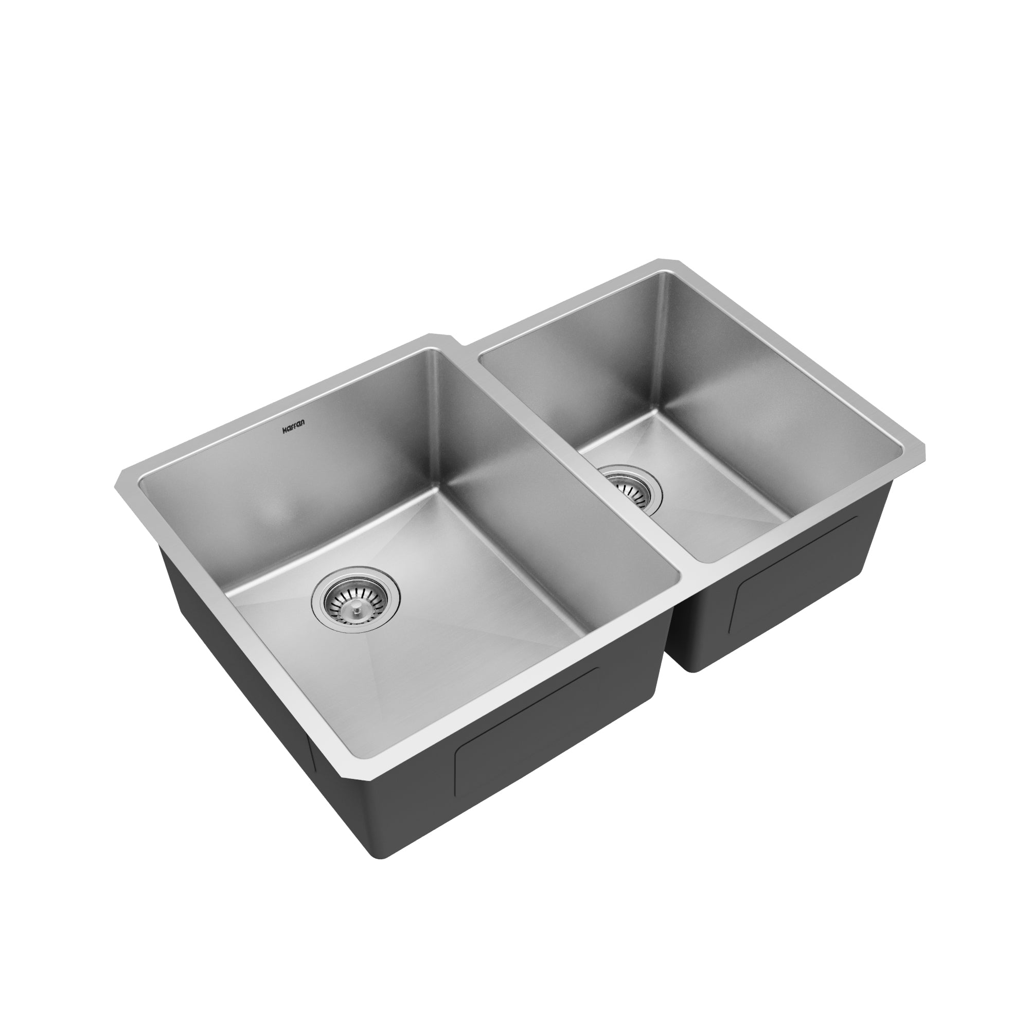 Alternative View of Karran Elite 33" Undermount Stainless Steel Kitchen Sink with Accessories, 60/40 Double Bowl, 16 Gauge, EL-78R-PK1