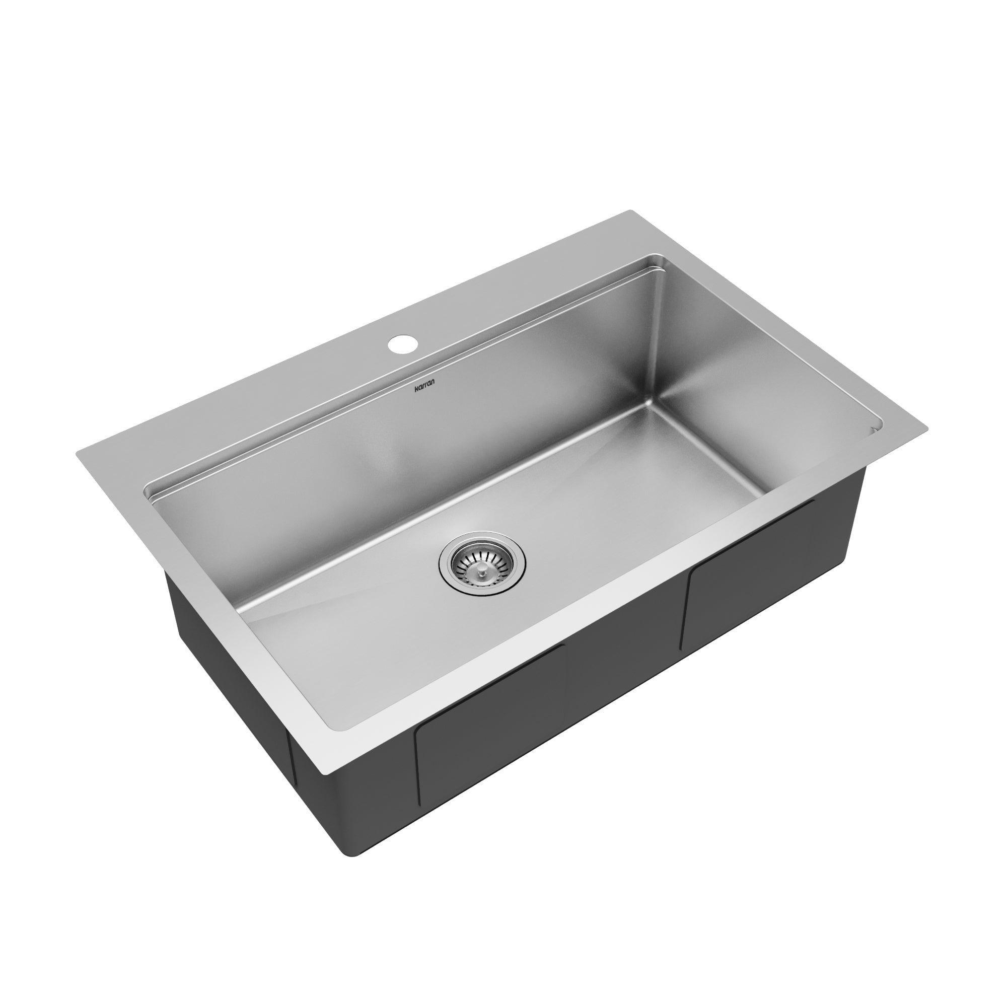 Alternative View of Karran Elite Workstation 33" Drop In/Topmount Stainless Steel Workstation Kitchen Sink with Accessories, 16 Gauge, WST-23-PK1