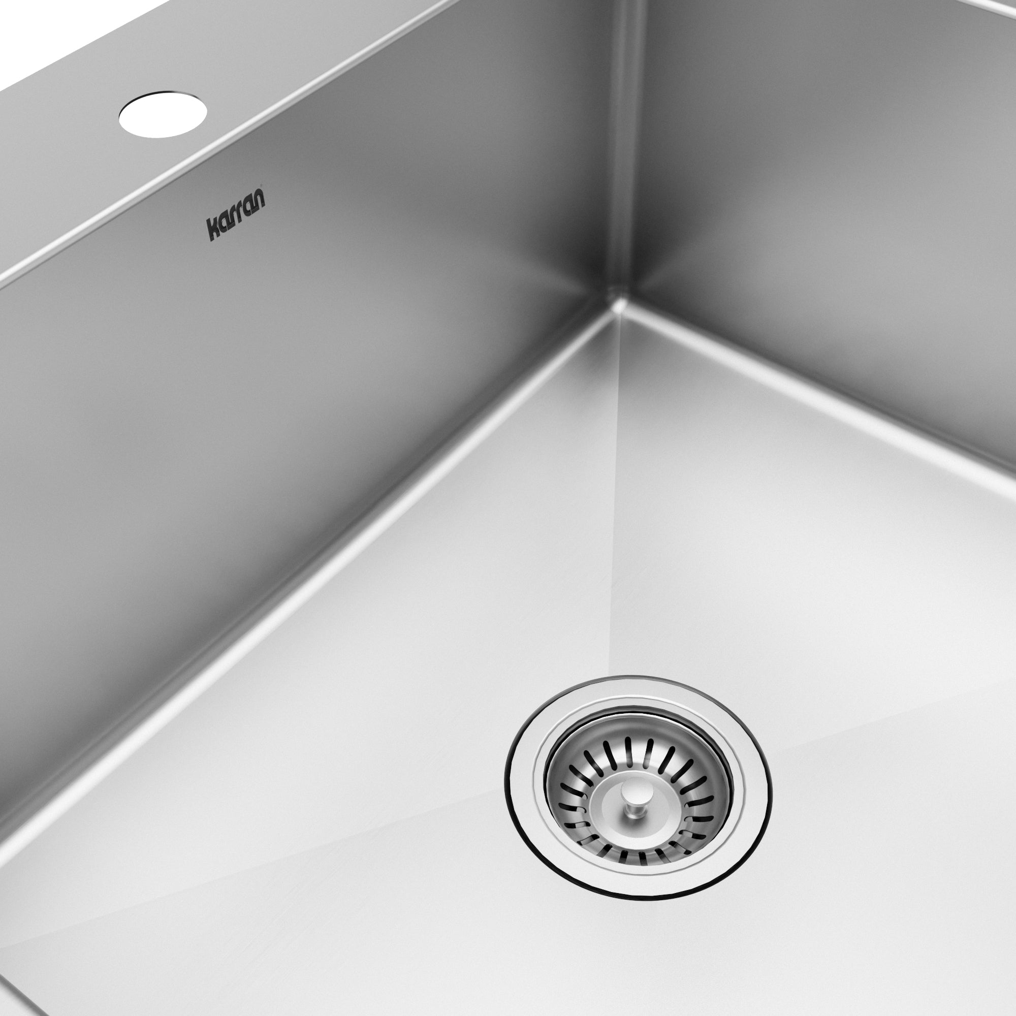 Alternative View of Karran 25" Drop In/Topmount Stainless Steel Kitchen Sink with Accessories, 16 Gauge, EL-30-PK1