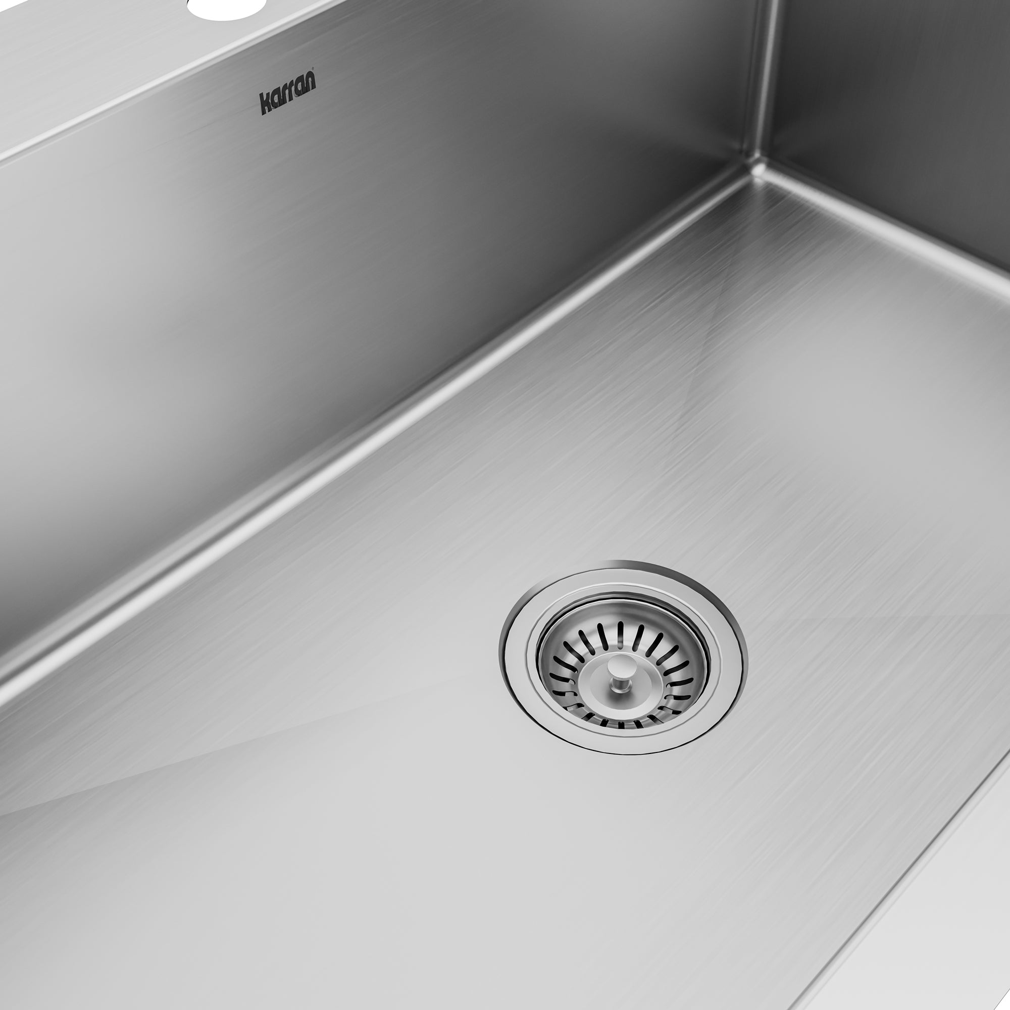 Alternative View of Karran 33" Drop In/Topmount Stainless Steel Kitchen Sink, 16 Gauge, EL-33-PK1
