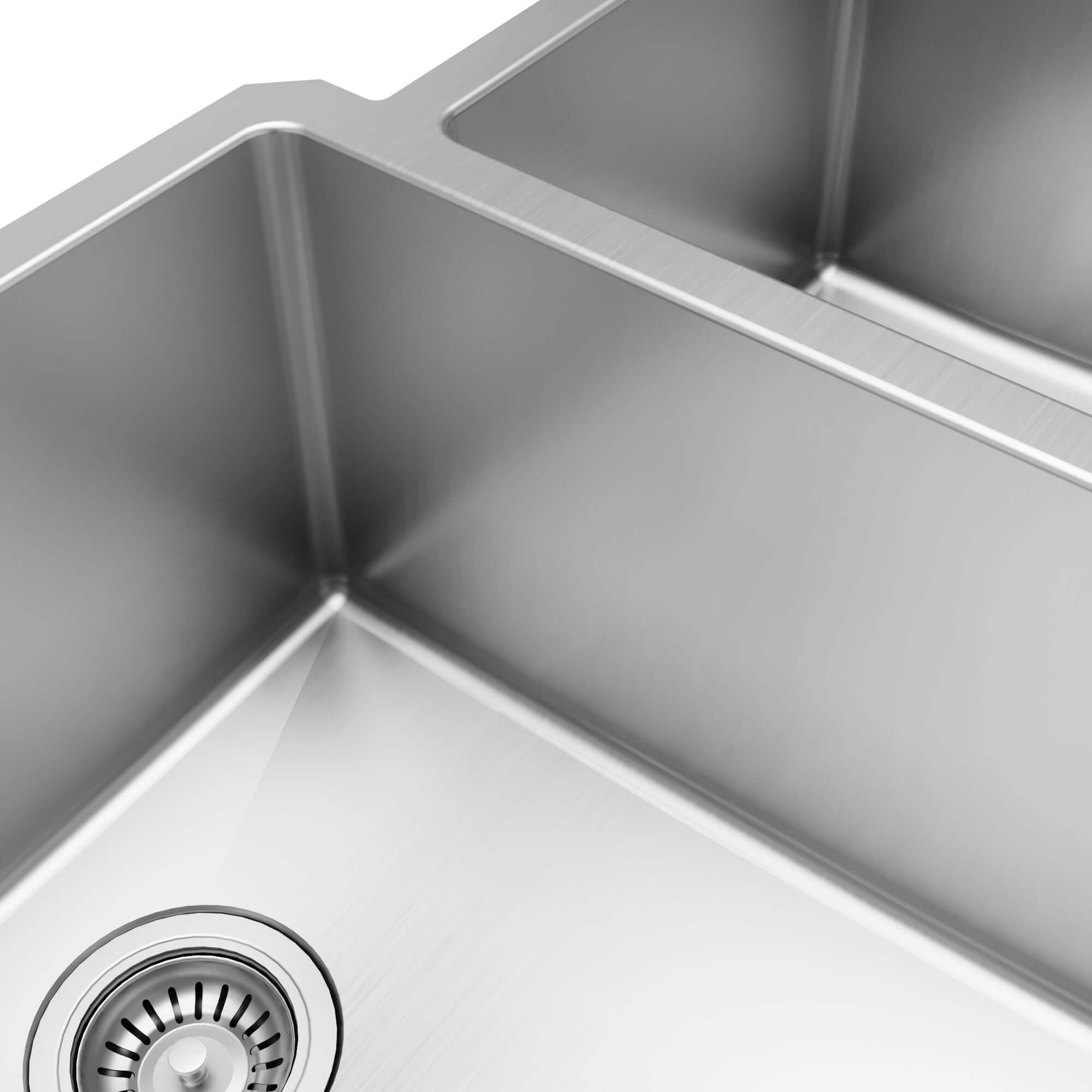 Alternative View of Karran Elite 33" Undermount Stainless Steel Kitchen Sink with Accessories, 60/40 Double Bowl, 16 Gauge, EL-78R-PK1