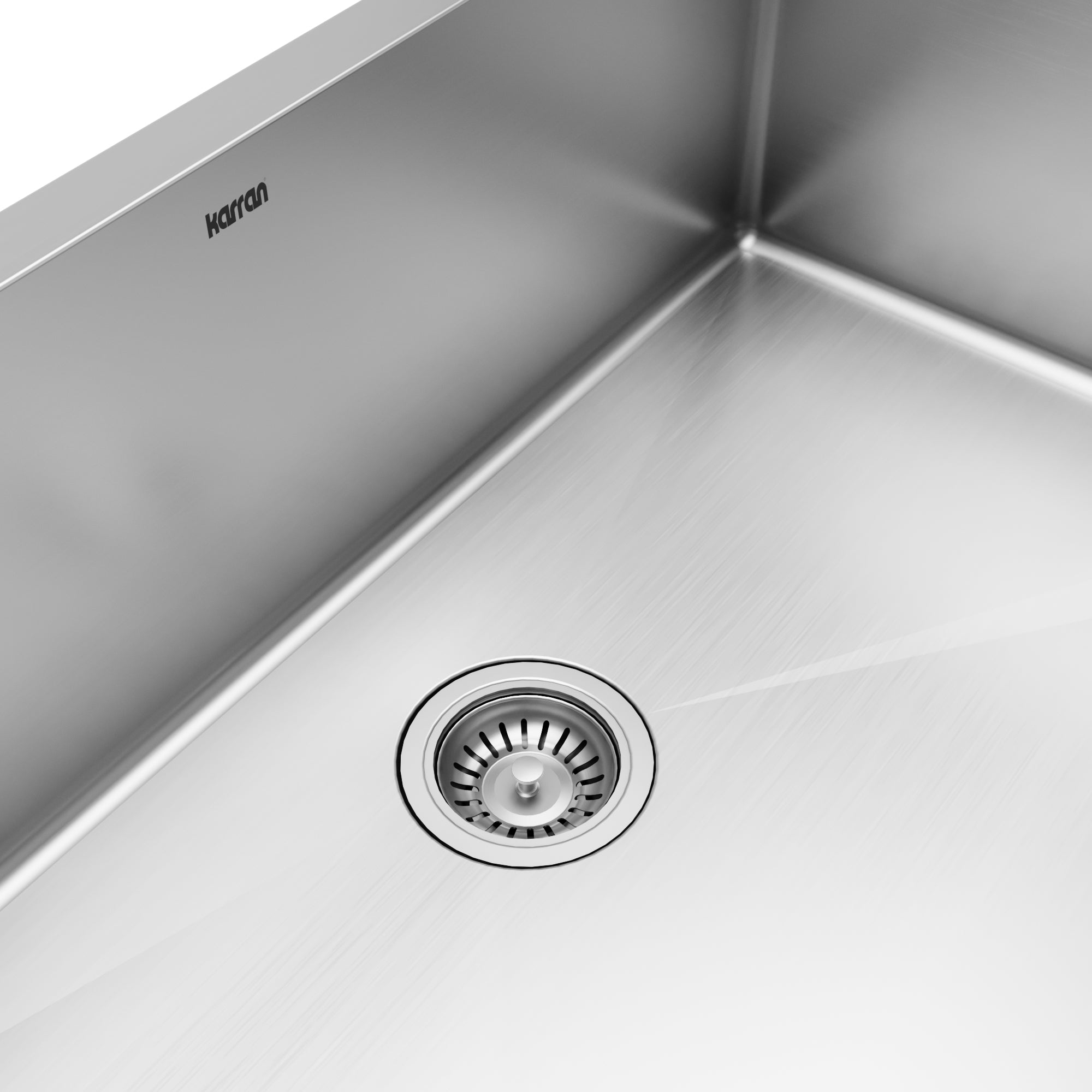 Alternative View of Karran 33" Stainless Steel Farmhouse Sink, 16 Gauge, EL-84-PK1