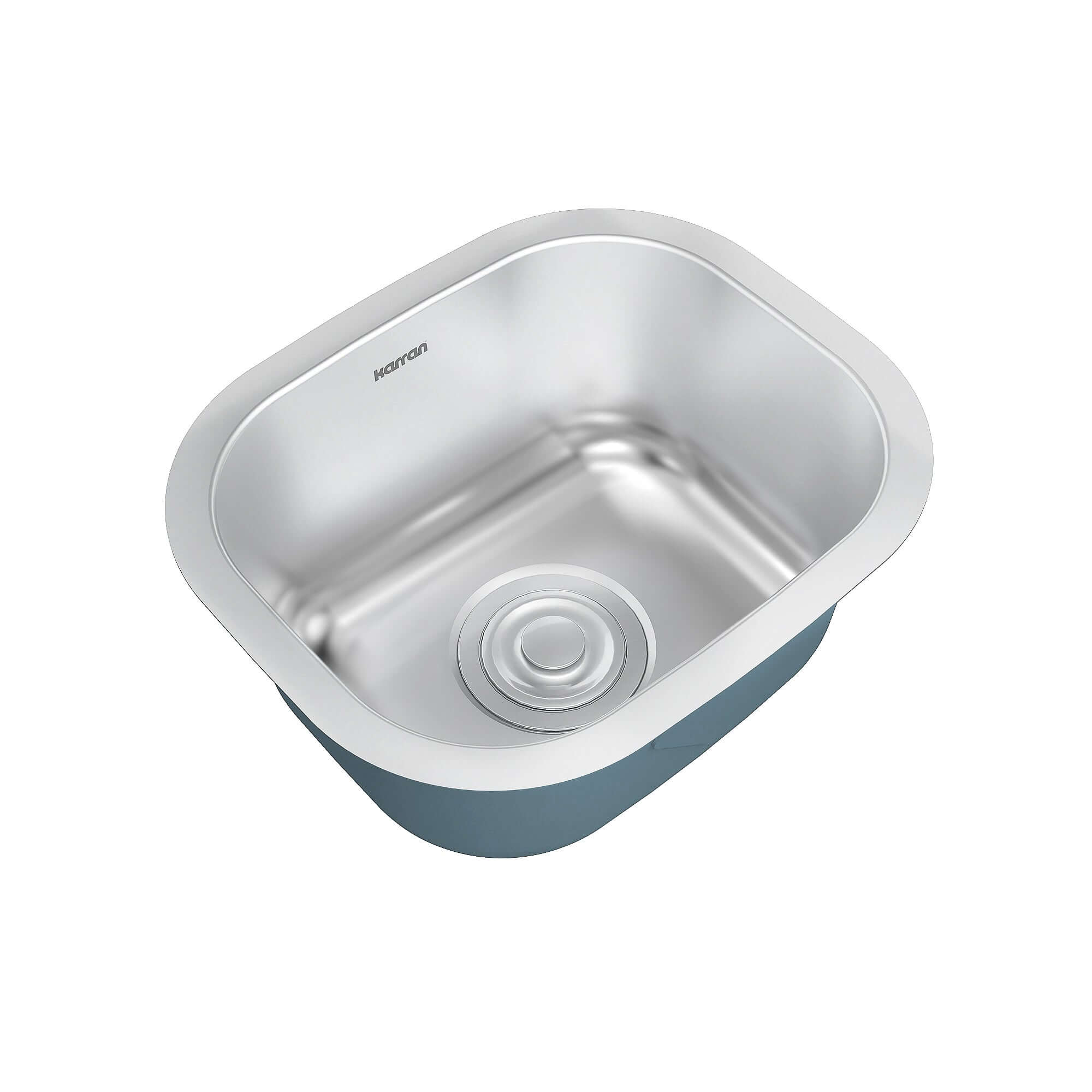 Alternate Image for Karran Profile 15" Undermount Stainless Steel Kitchen Sink with Accessories, 18 Gauge, PRU39-PK1