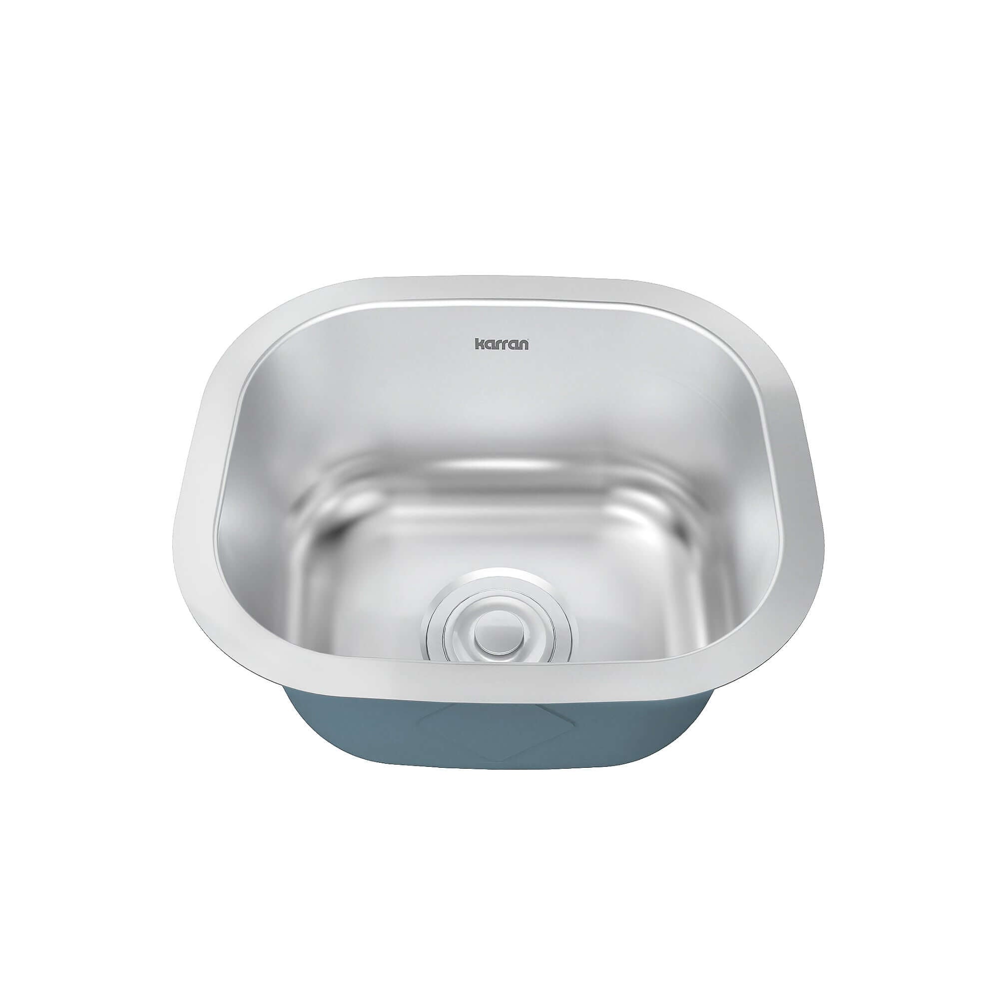 Alternate Image for Karran Profile 15" Undermount Stainless Steel Kitchen Sink with Accessories, 18 Gauge, PRU39-PK1