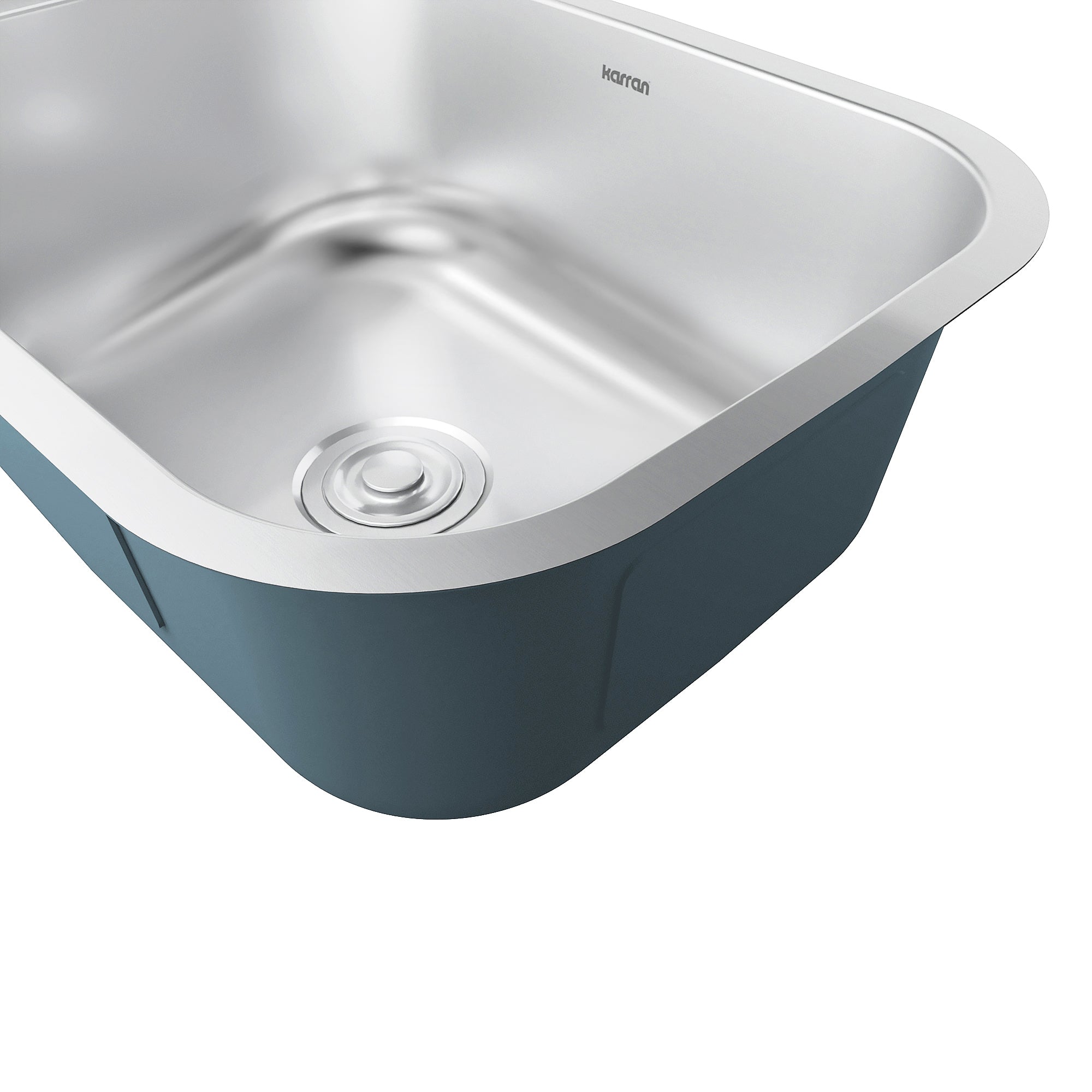 Alternate Image for Karran Profile 23" Undermount Stainless Steel Kitchen Sink with Accessories, 18 Gauge, PRU37-PK1