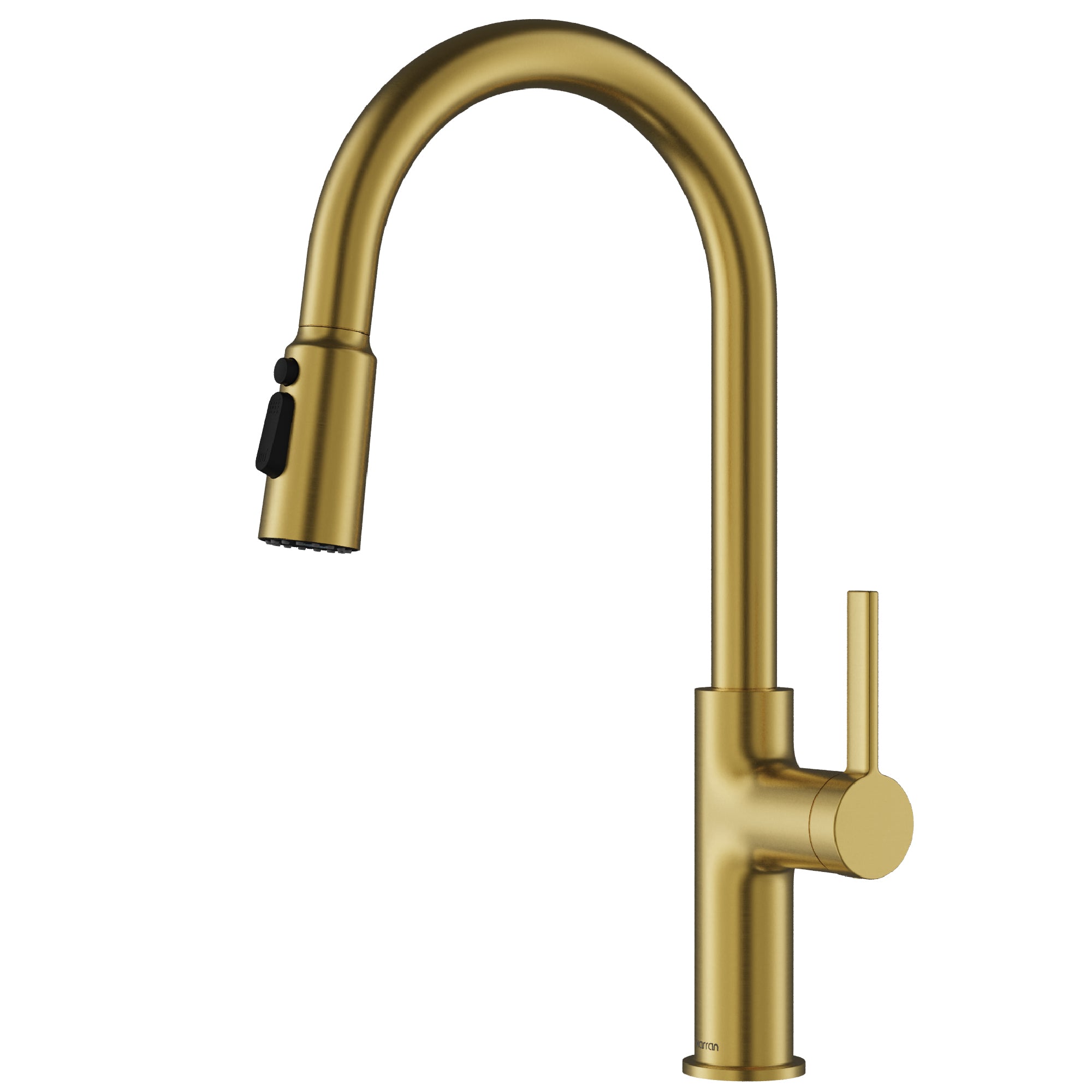 Karran Stalbridge 1.8 GPM Single Lever Lead-free Brass ADA Kitchen Faucet, Pull-Down, Spot-Free Brushed Gold, KKF720SFBG