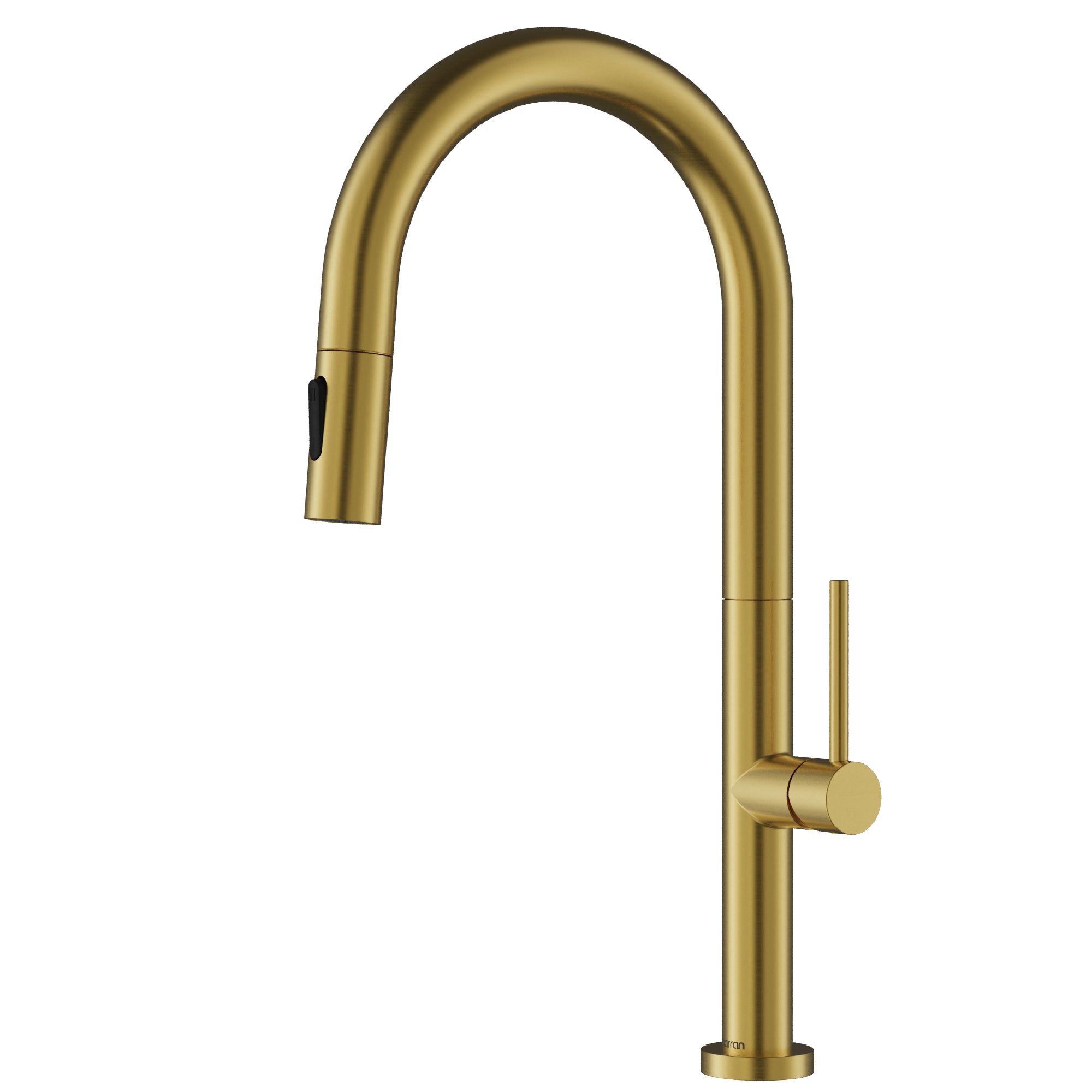 Karran Brynford 1.8 GPM Single Lever Lead-free Brass ADA Kitchen Faucet, Pull-Down, Spot-Free Brushed Gold, KKF730SFBG
