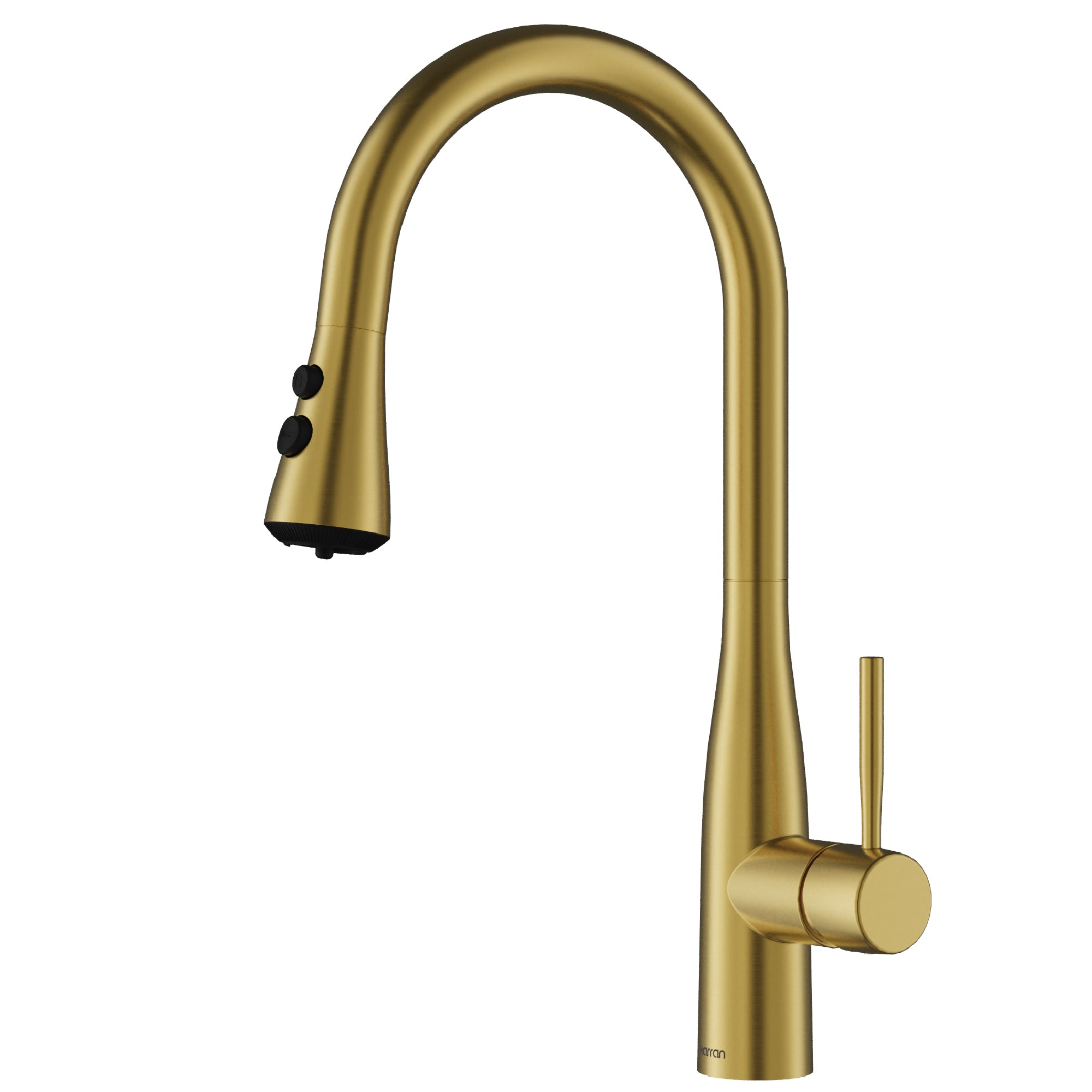 Main Image of Karran Faraday 1.8 GPM Single Lever Lead-free Brass ADA Kitchen Faucet, Pull-Down, Spot-Free Brushed Gold, KKF750SFBG