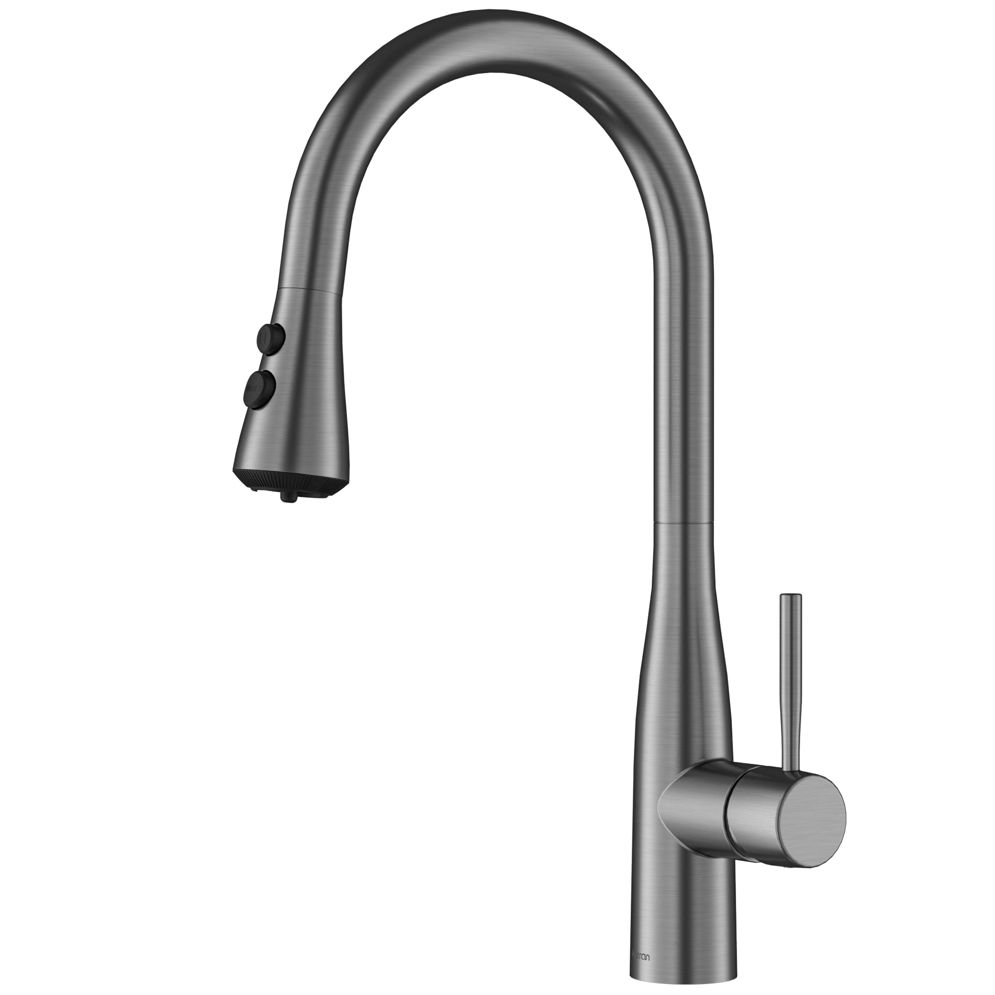 Karran Faraday 1.8 GPM Single Lever Lead-free Brass ADA Kitchen Faucet, Pull-Down, Spot-Free Gunmetal Grey, KKF750SFGG