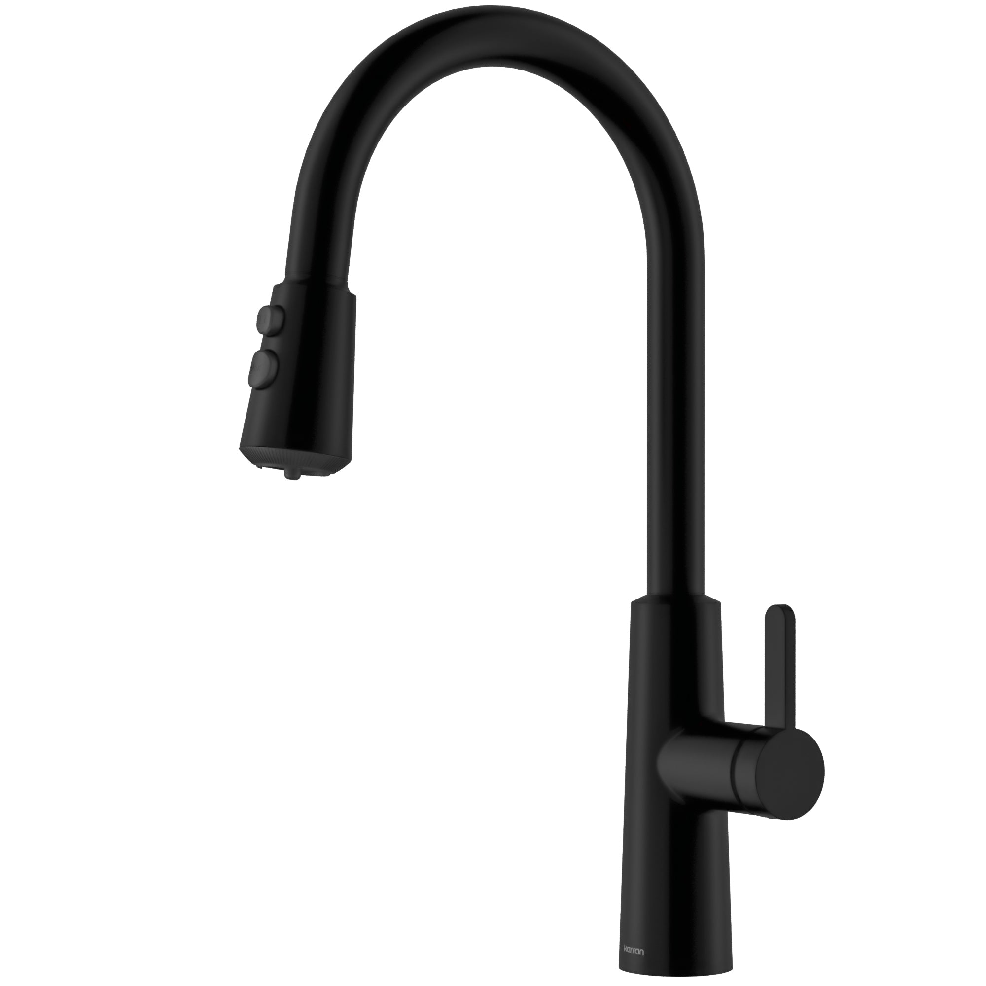 Main Image of Karran Elmsworth 1.8 GPM Single Lever Lead-free Brass ADA Kitchen Faucet, Pull-Down, Matte Black, KKF760MB