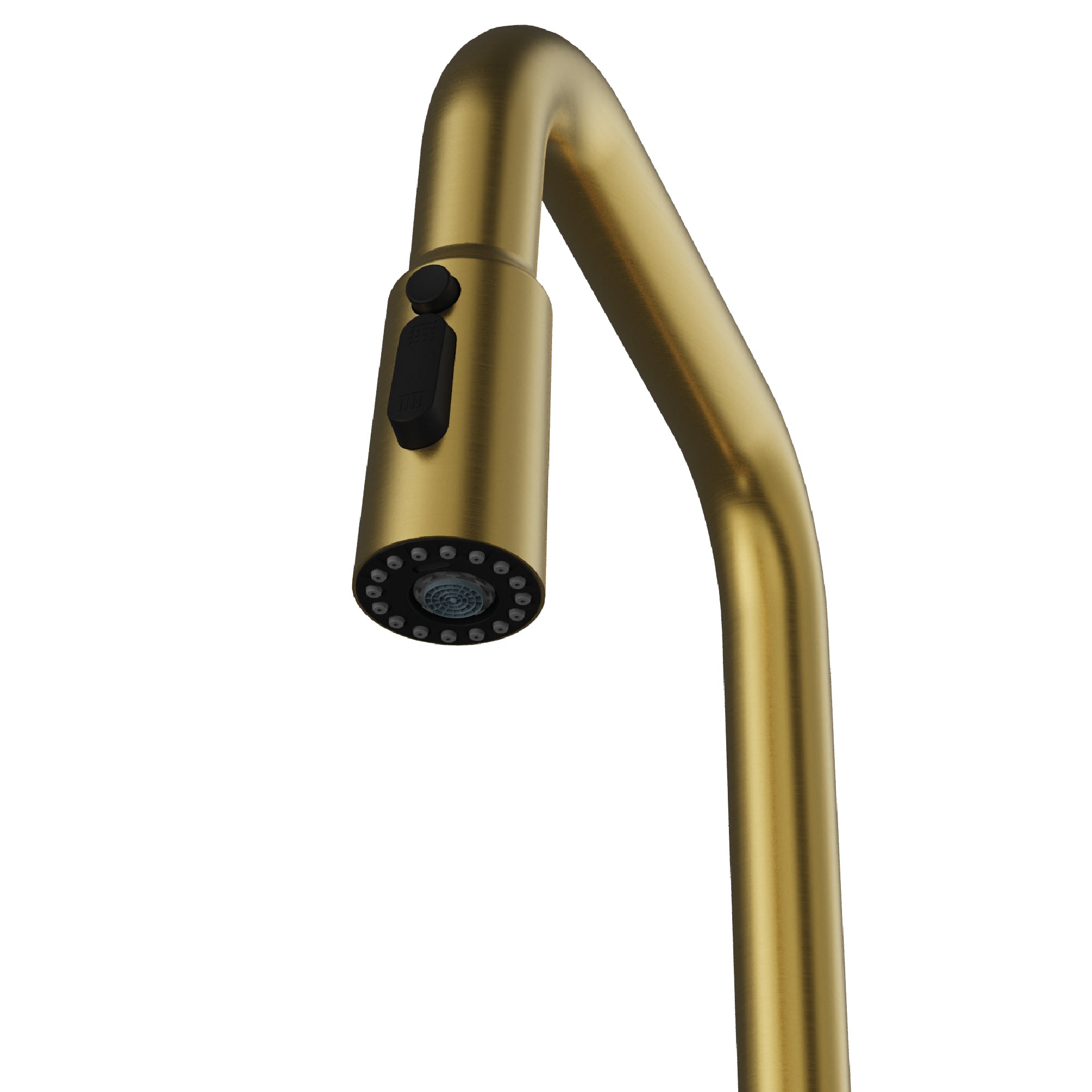 Karran Stalbridge 1.8 GPM Single Lever Lead-free Brass ADA Kitchen Faucet, Pull-Down, Spot-Free Brushed Gold, KKF710SFBG