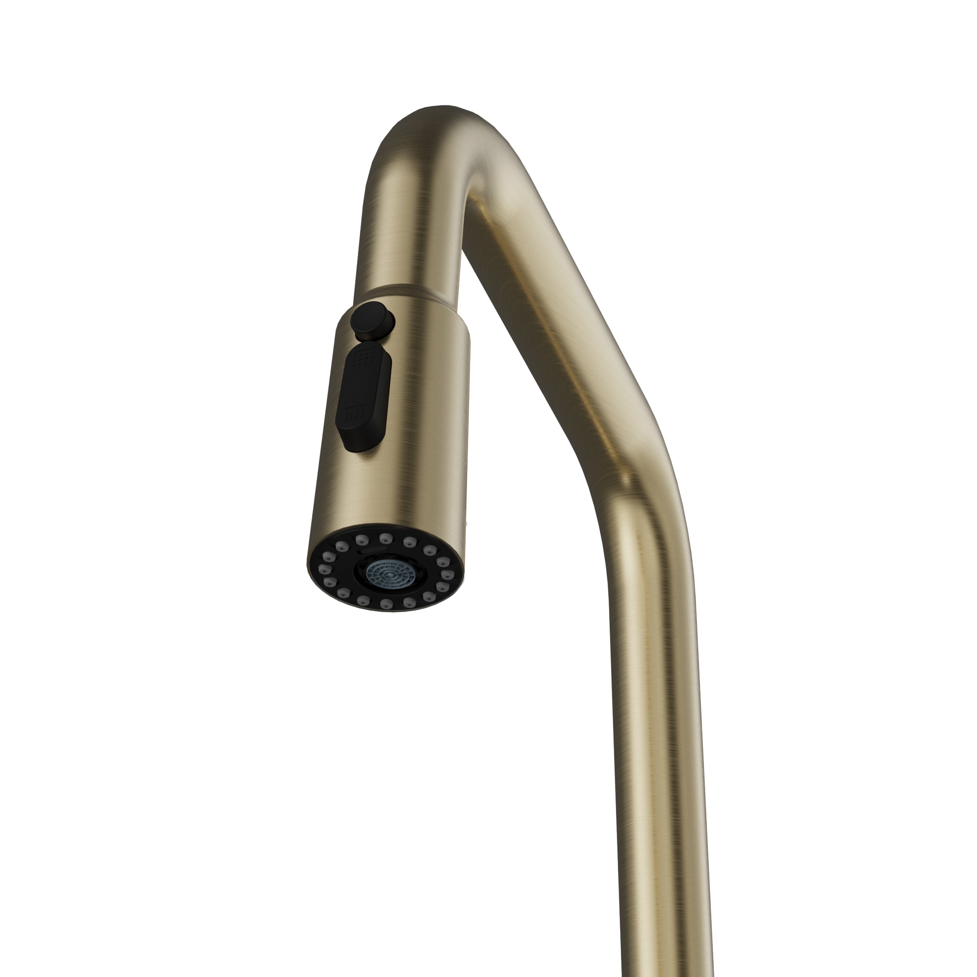 Karran Stalbridge 1.8 GPM Single Lever Lead-free Brass ADA Kitchen Faucet, Pull-Down, Spot-Free Champagne Bronze, KKF710SFCB