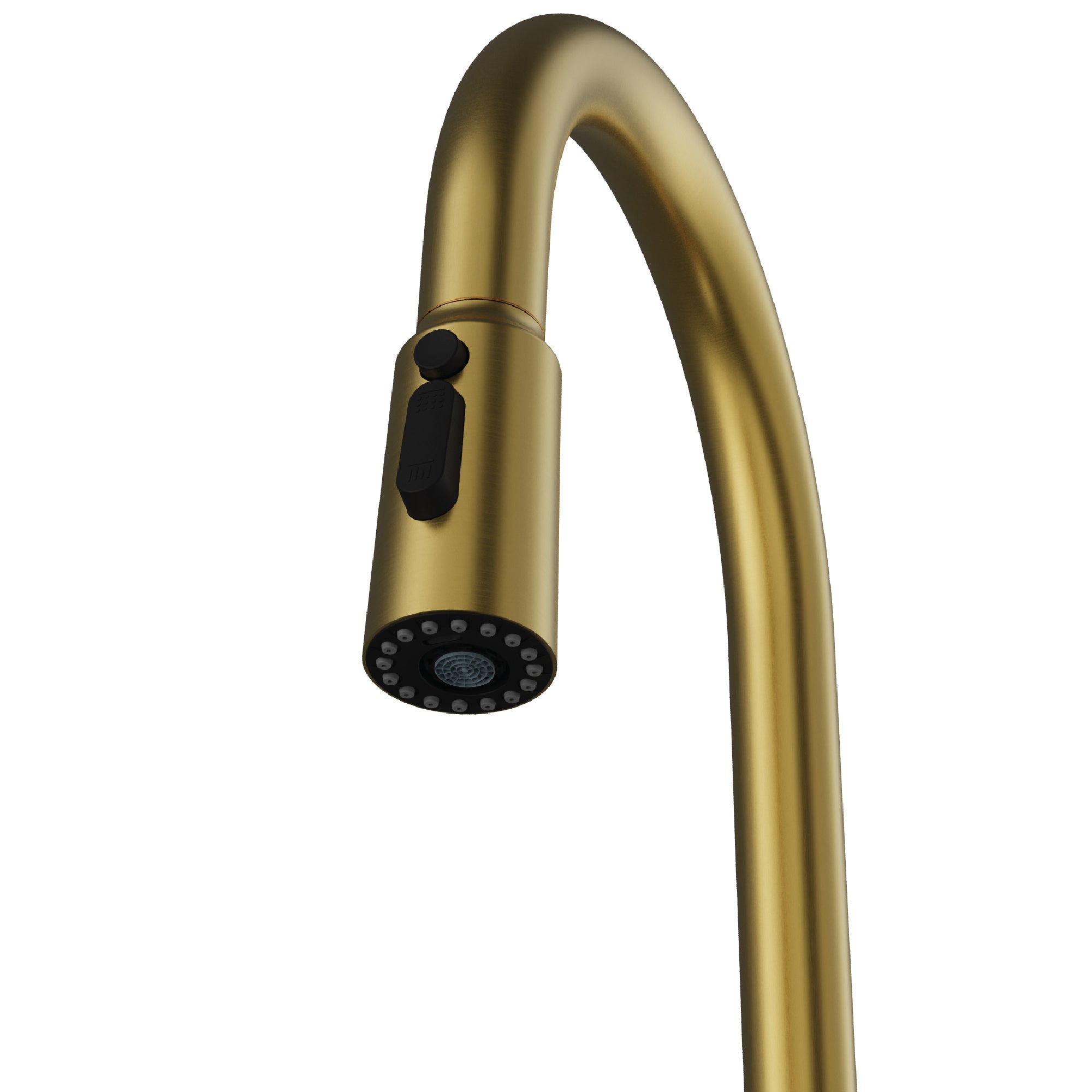Karran Stalbridge 1.8 GPM Single Lever Lead-free Brass ADA Kitchen Faucet, Pull-Down, Spot-Free Brushed Gold, KKF720SFBG
