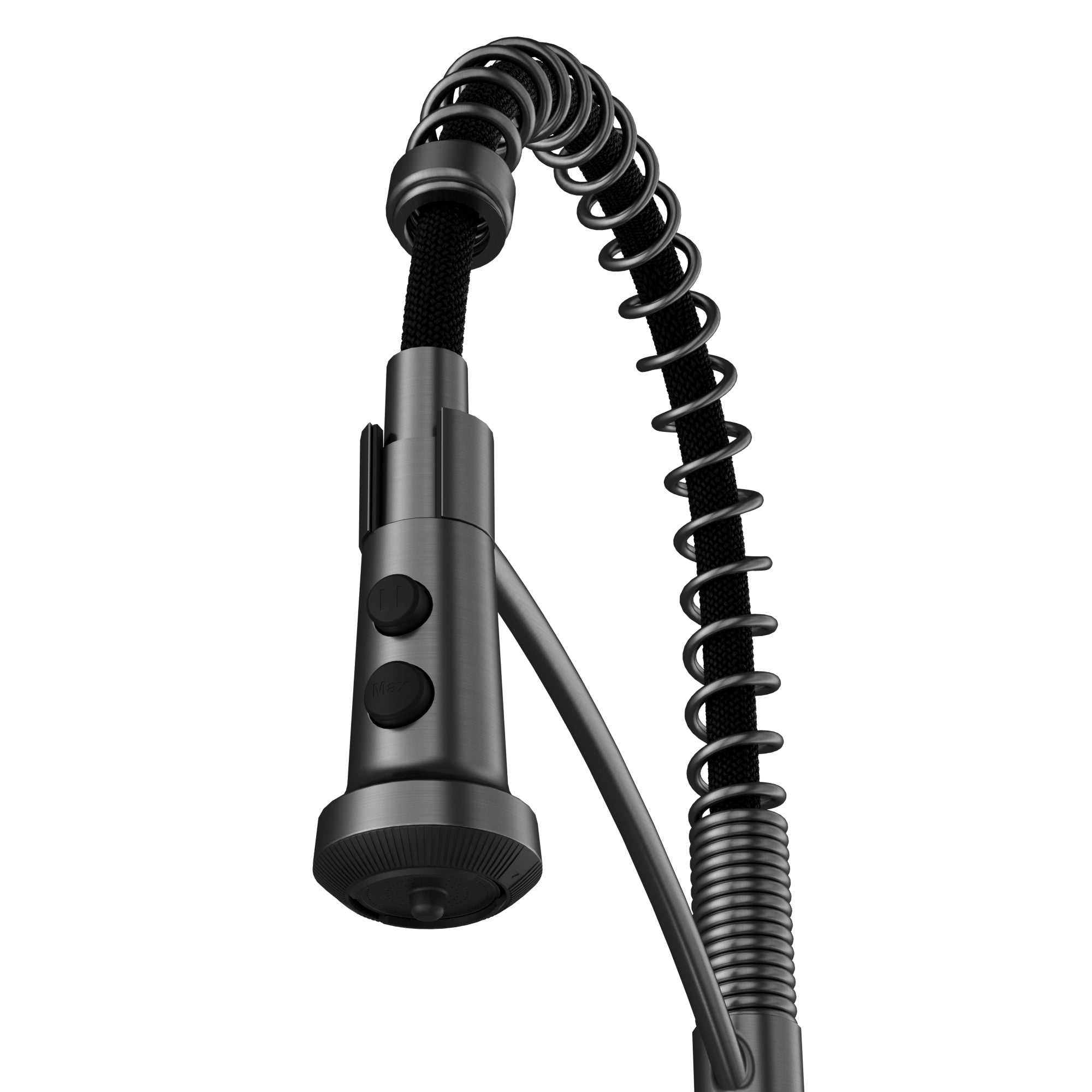 Karran Scottsdale 1.8 GPM Single Lever Lead-free Brass ADA Kitchen Faucet, Pull-Down, Spot-Free Gunmetal Grey, KKF740SFGG