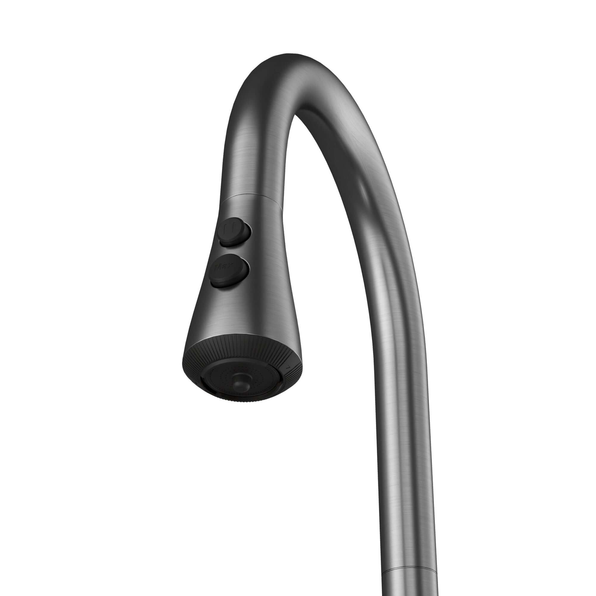 Alternative View of Karran Faraday 1.8 GPM Single Lever Lead-free Brass ADA Kitchen Faucet, Pull-Down, Spot-Free Gunmetal Grey, KKF750SFGG
