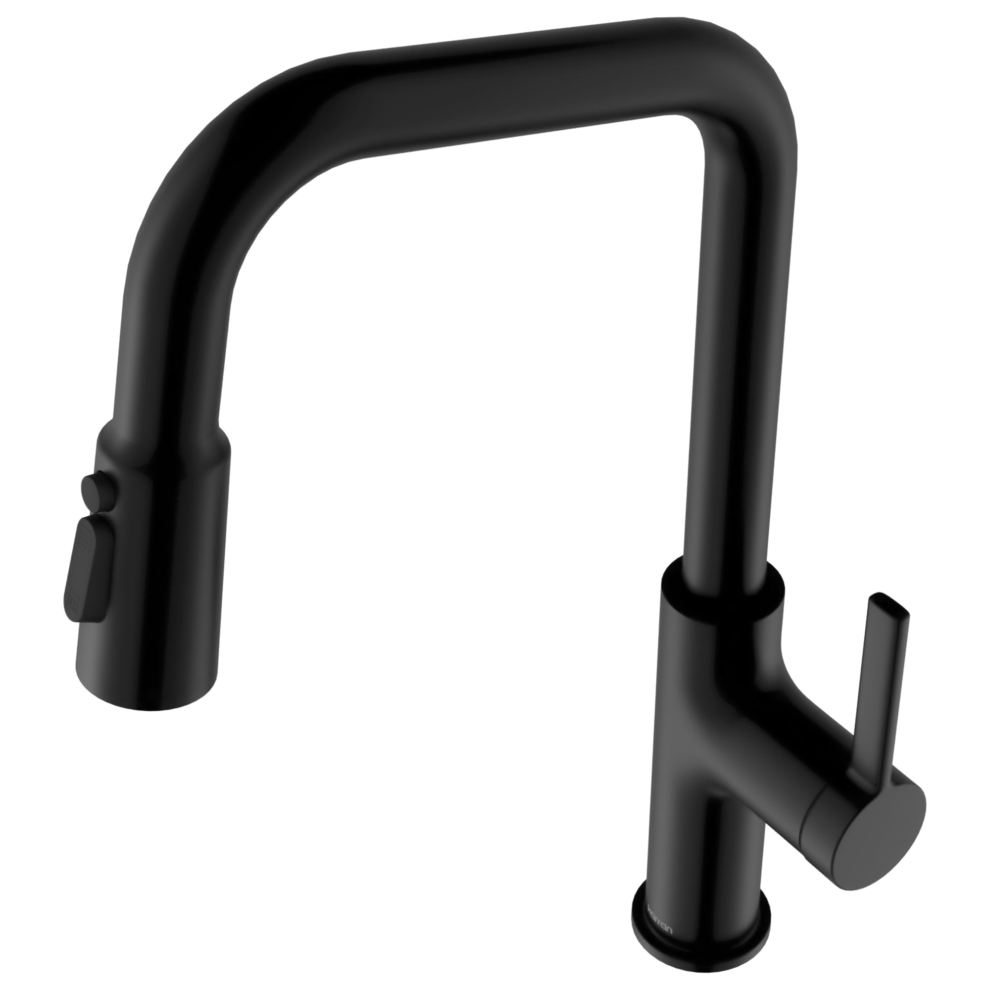 Karran Stalbridge 1.8 GPM Single Lever Lead-free Brass ADA Kitchen Faucet, Pull-Down, Matte Black, KKF710MB