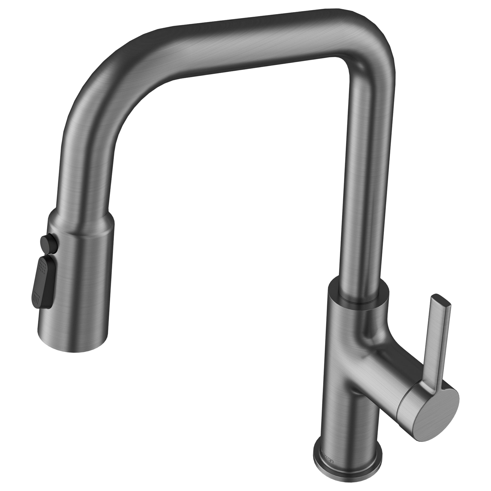 Karran Stalbridge 1.8 GPM Single Lever Lead-free Brass ADA Kitchen Faucet, Pull-Down, Spot-Free Gunmetal Grey, KKF710SFGG