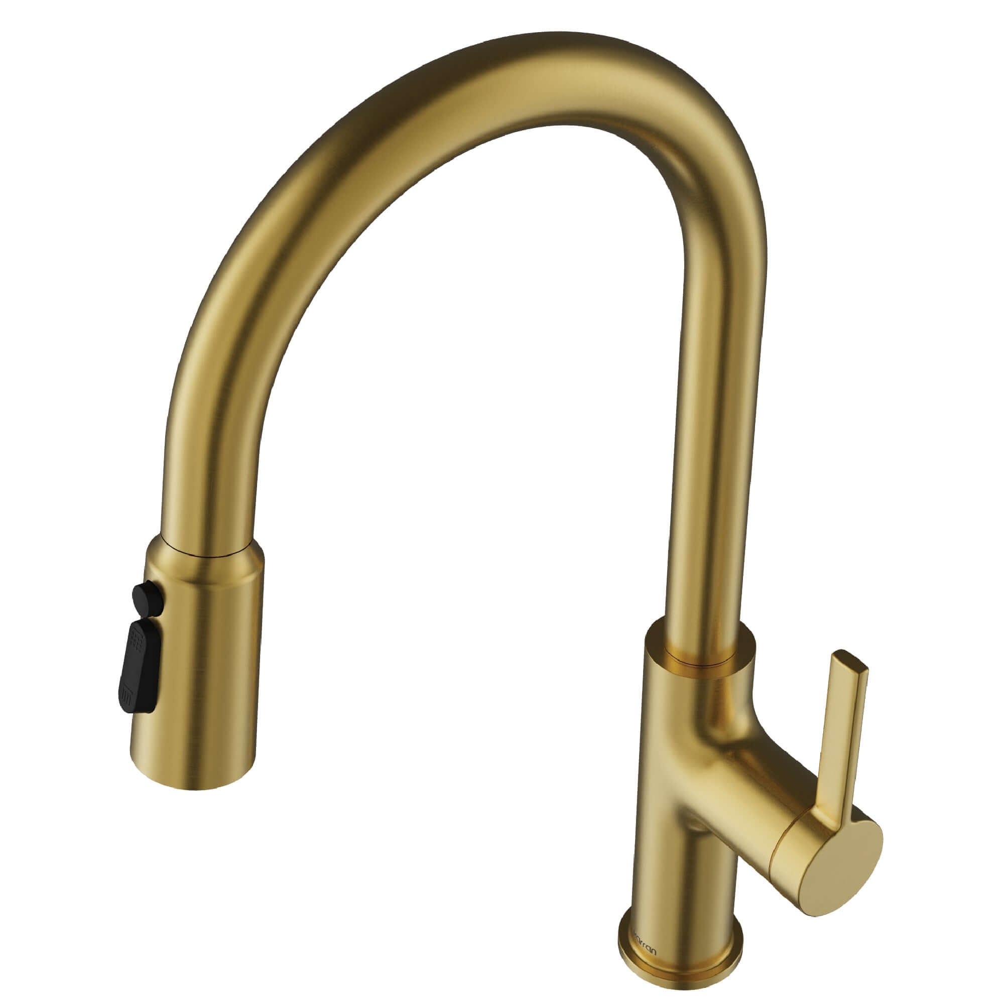 Karran Stalbridge 1.8 GPM Single Lever Lead-free Brass ADA Kitchen Faucet, Pull-Down, Spot-Free Brushed Gold, KKF720SFBG