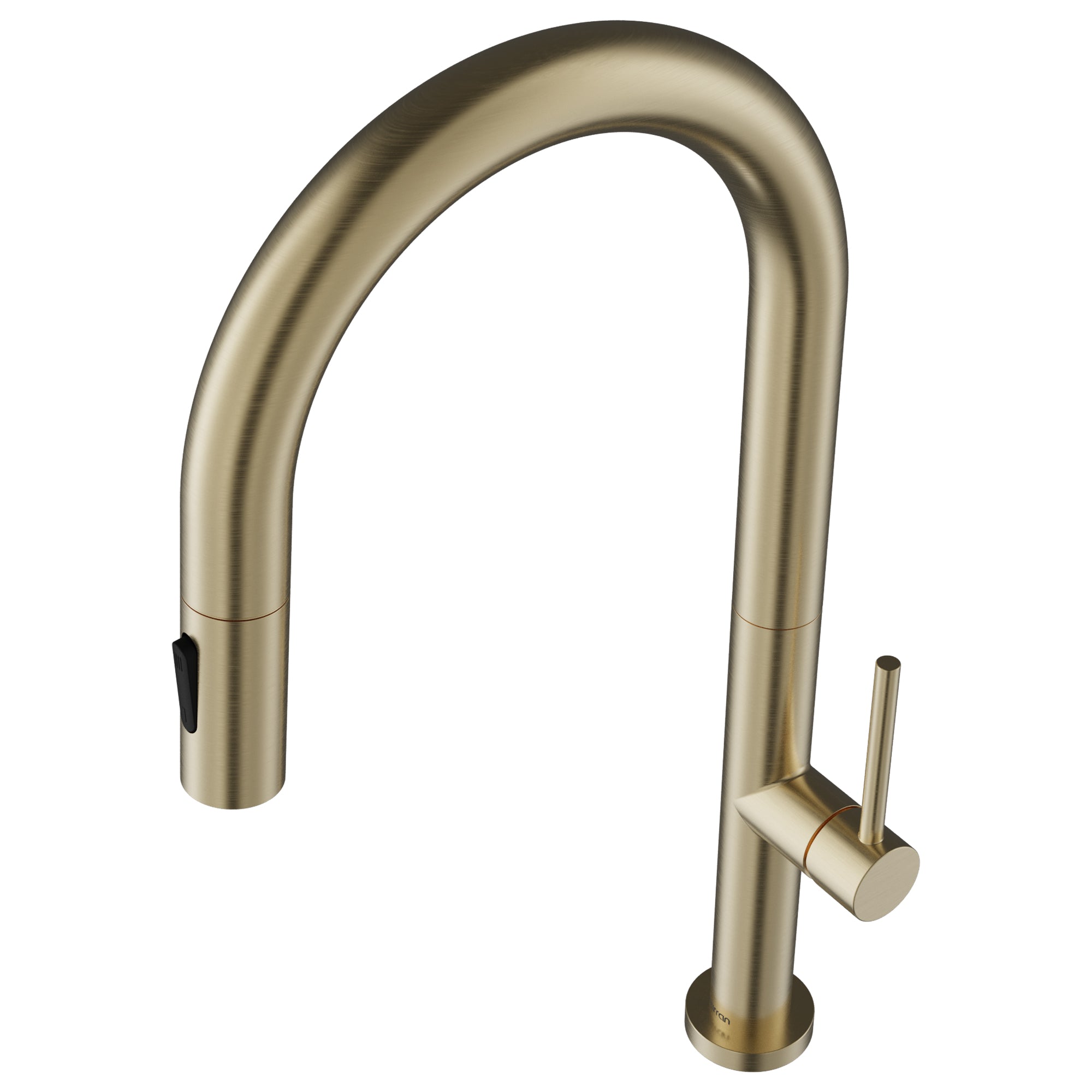 Karran Brynford 1.8 GPM Single Lever Lead-free Brass ADA Kitchen Faucet, Pull-Down, Spot-Free Champagne Bronze, KKF730SFCB