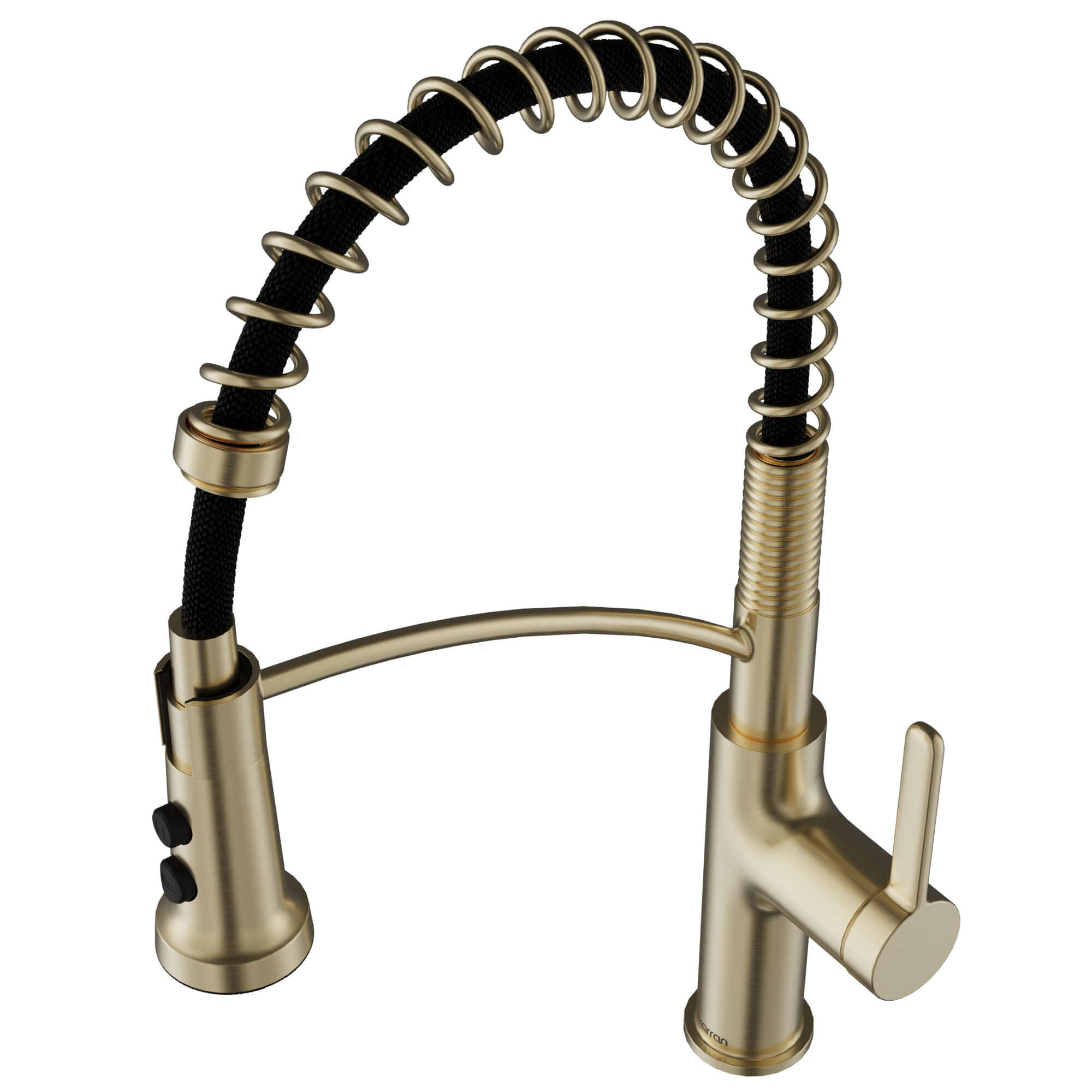 Karran Scottsdale 1.8 GPM Single Lever Lead-free Brass ADA Kitchen Faucet, Pull-Down, Spot-Free Champagne Bronze, KKF740SFCB