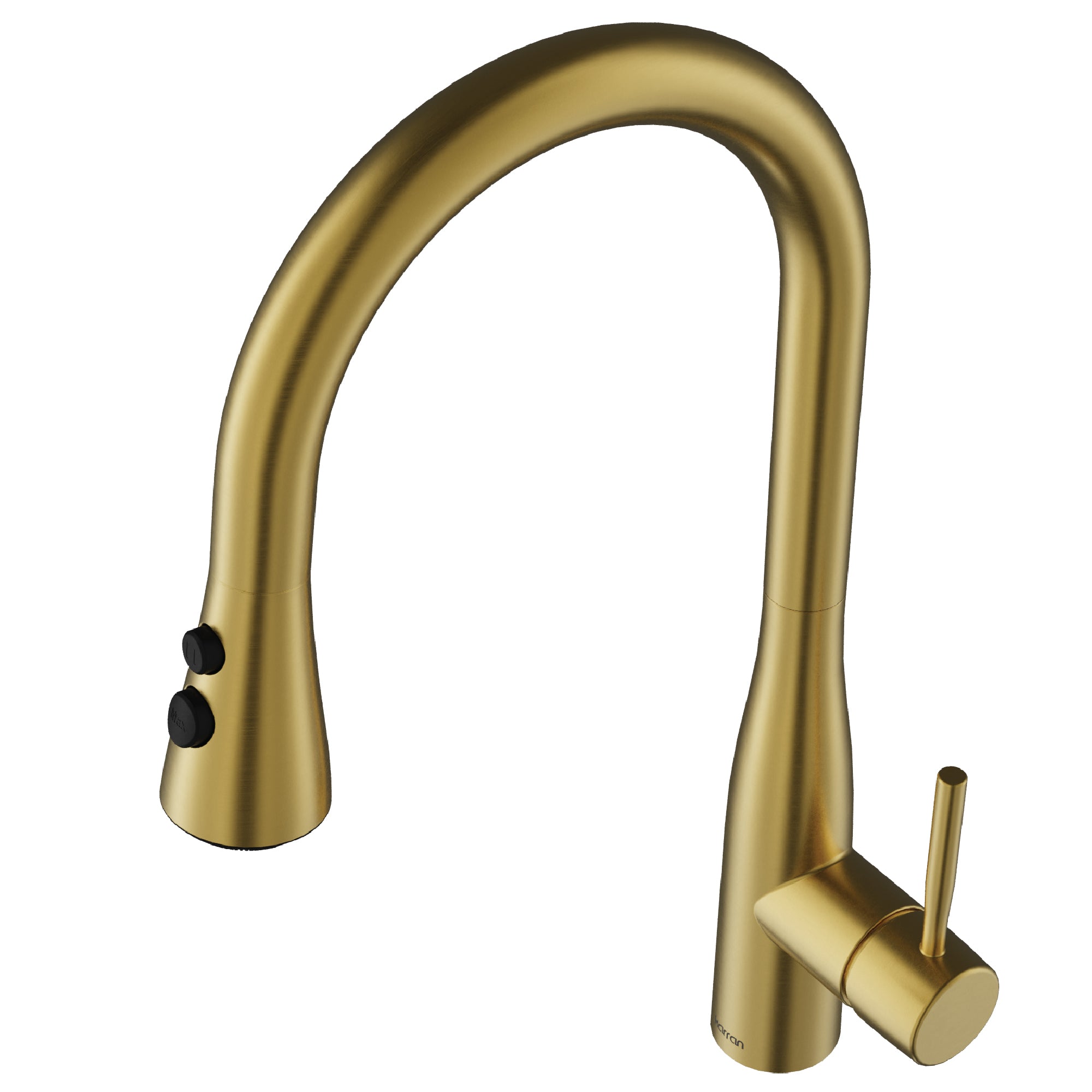 Karran Faraday 1.8 GPM Single Lever Lead-free Brass ADA Kitchen Faucet, Pull-Down, Spot-Free Brushed Gold, KKF750SFBG