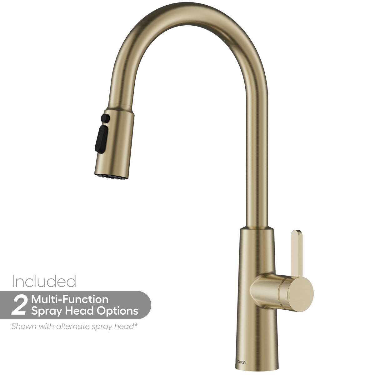 Alternative View of Karran Elmsworth 1.8 GPM Single Lever Lead-free Brass ADA Kitchen Faucet, Pull-Down, Spot-Free Champagne Bronze, KKF760SFCB