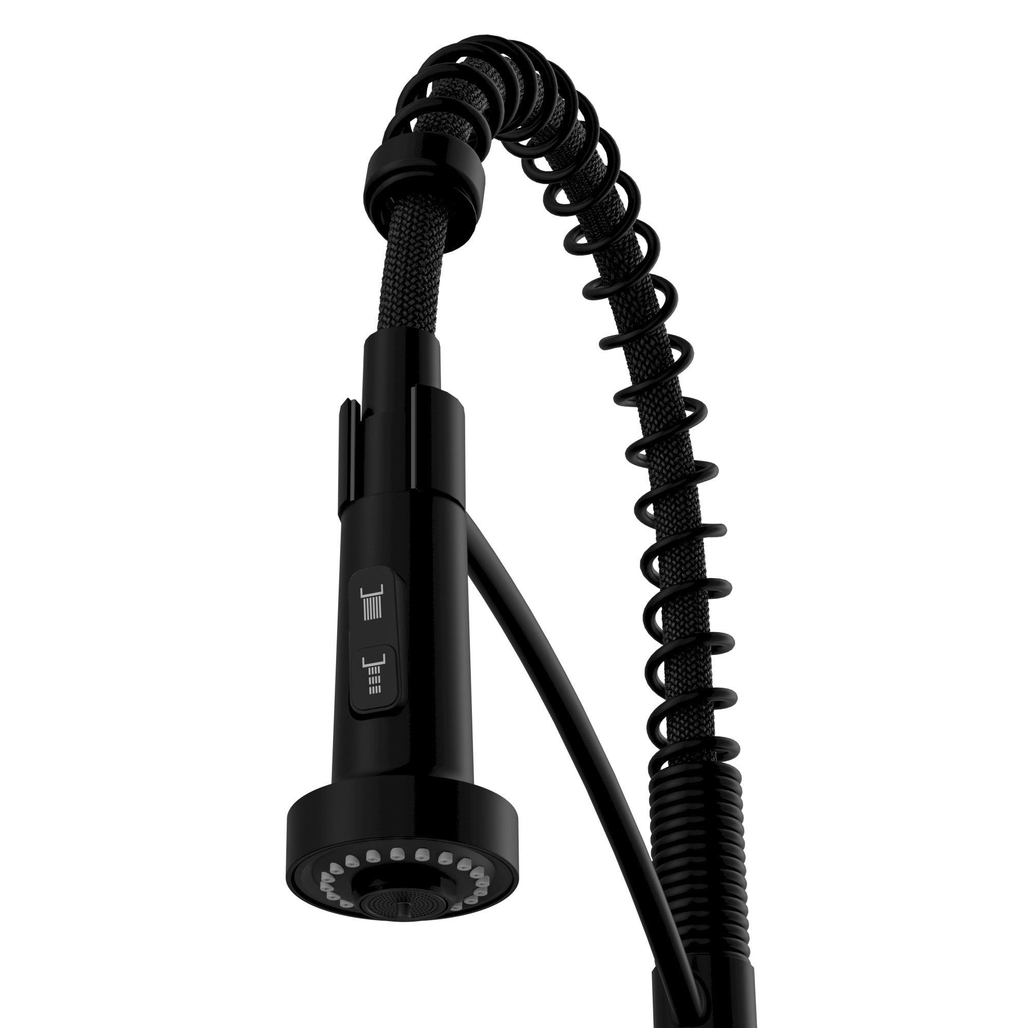 Karran Scottsdale 1.8 GPM Single Lever Lead-free Brass ADA Kitchen Faucet, Pull-Down, Matte Black, KKF740MB